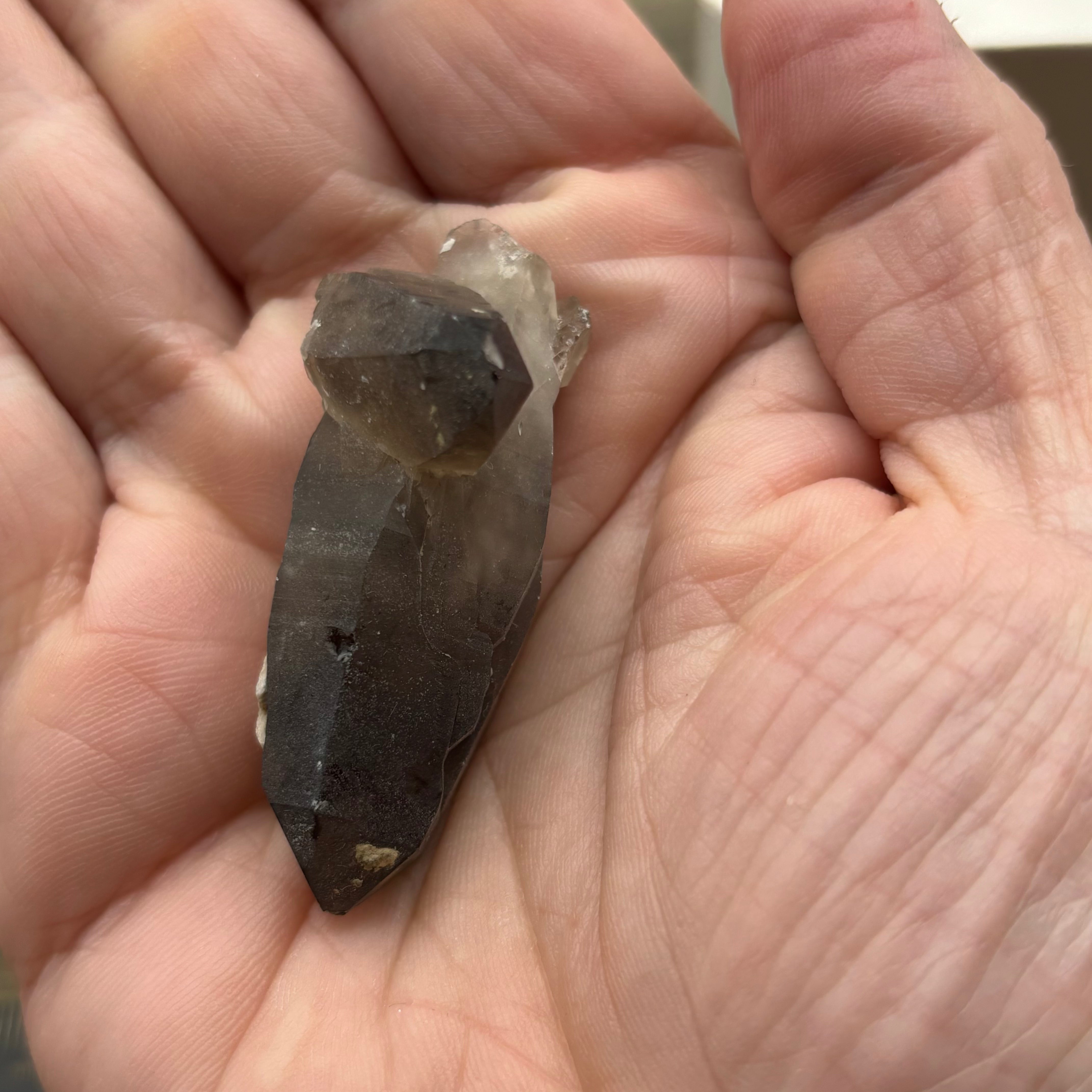 Dark Smoky Quartz Whole Crystal - 023