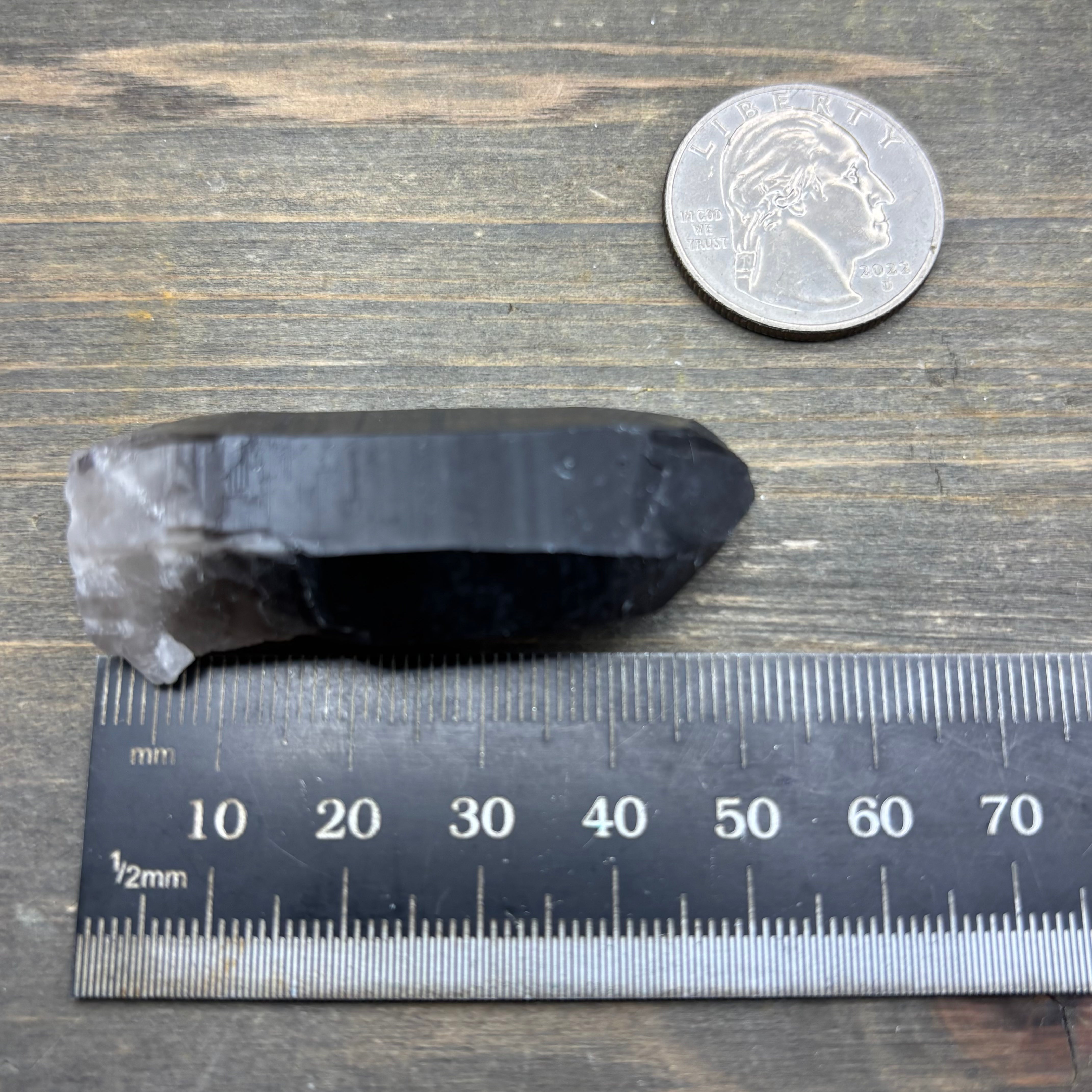 Dark Smoky Quartz Whole Crystal - 024
