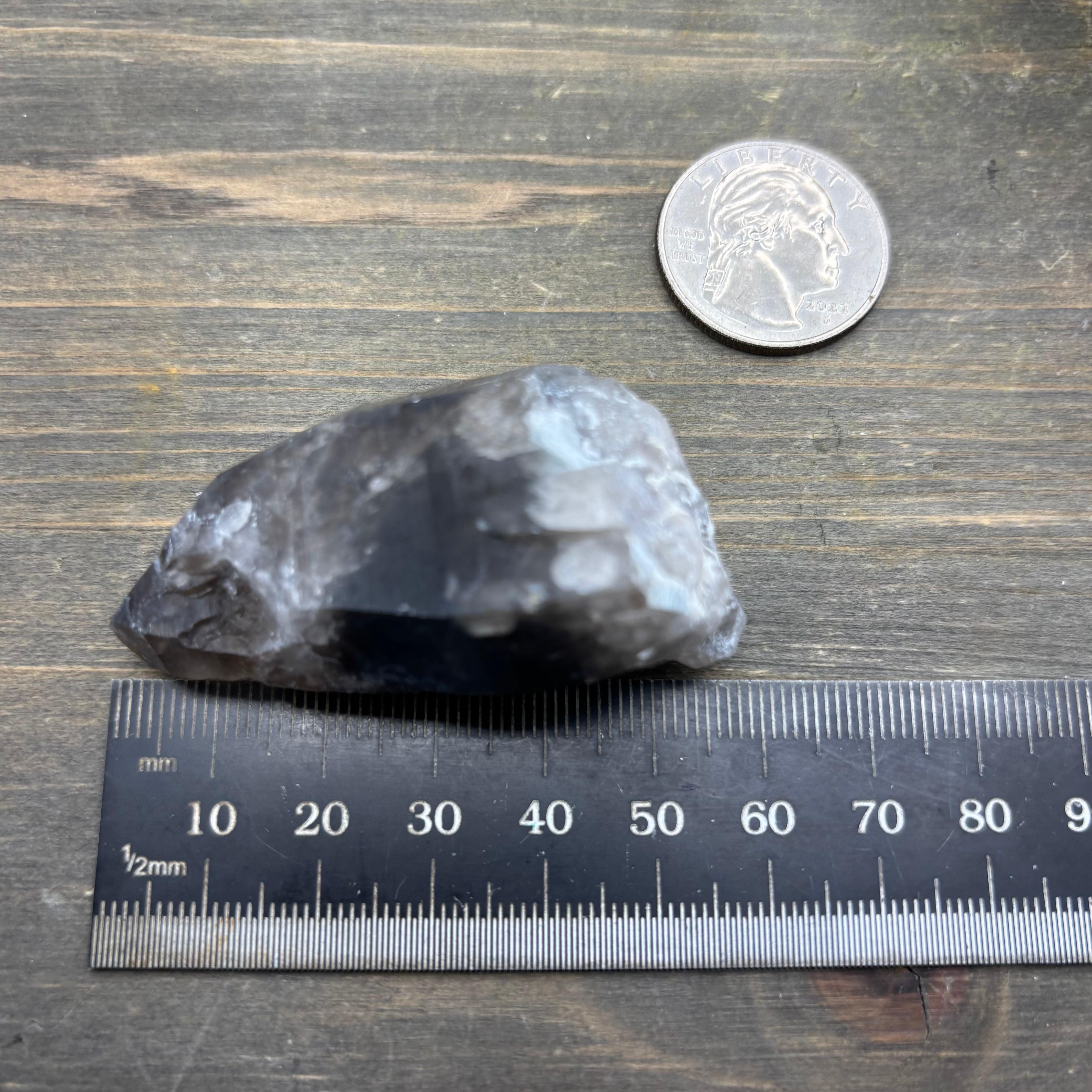 Dark Smoky Quartz Whole Crystal - 027