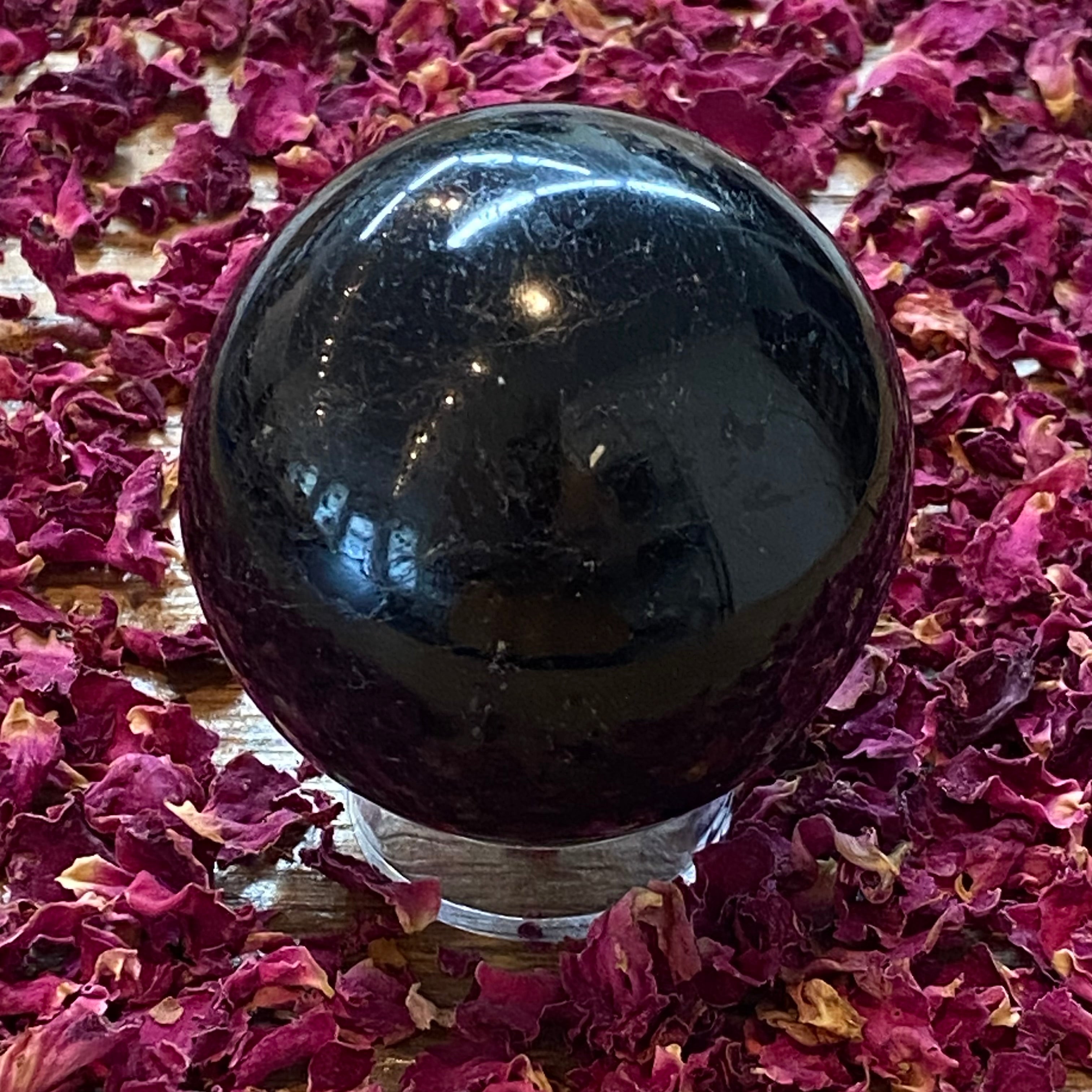 Black Tourmaline Sphere - 003