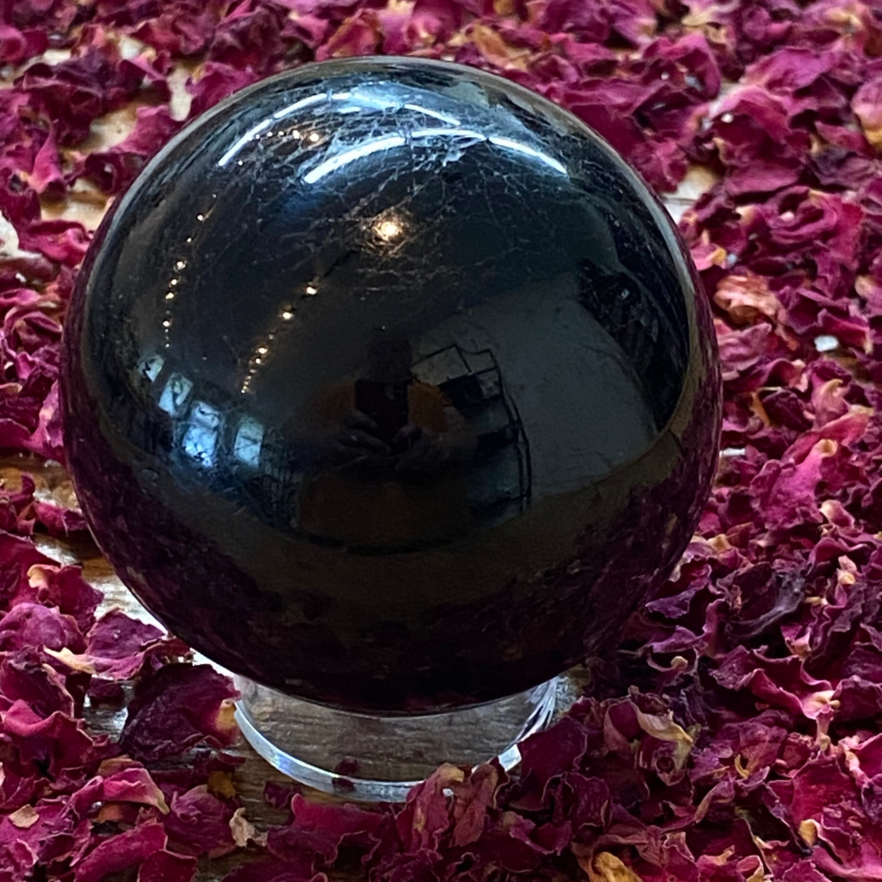 Black Tourmaline Sphere - 005