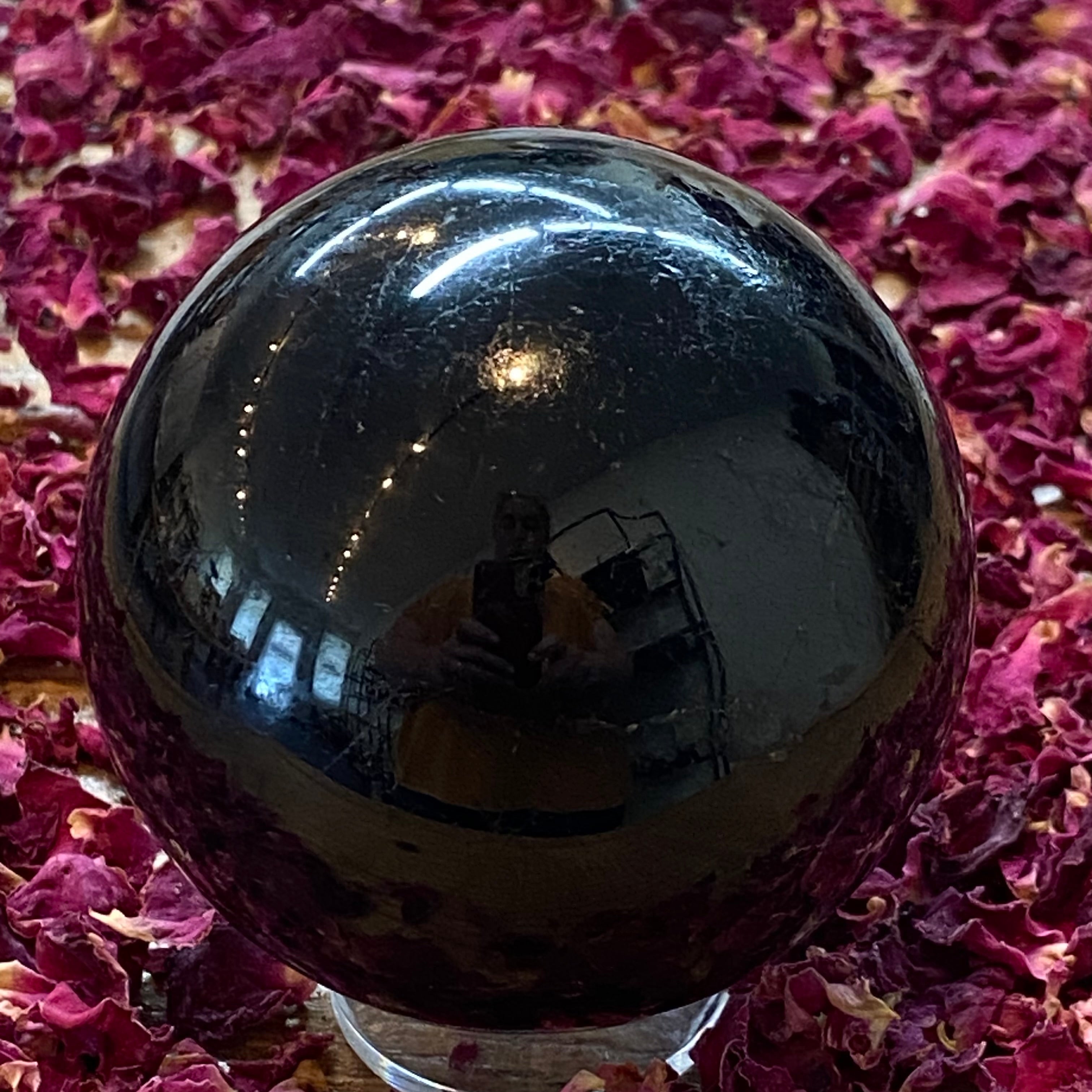 Black Tourmaline Sphere - 007