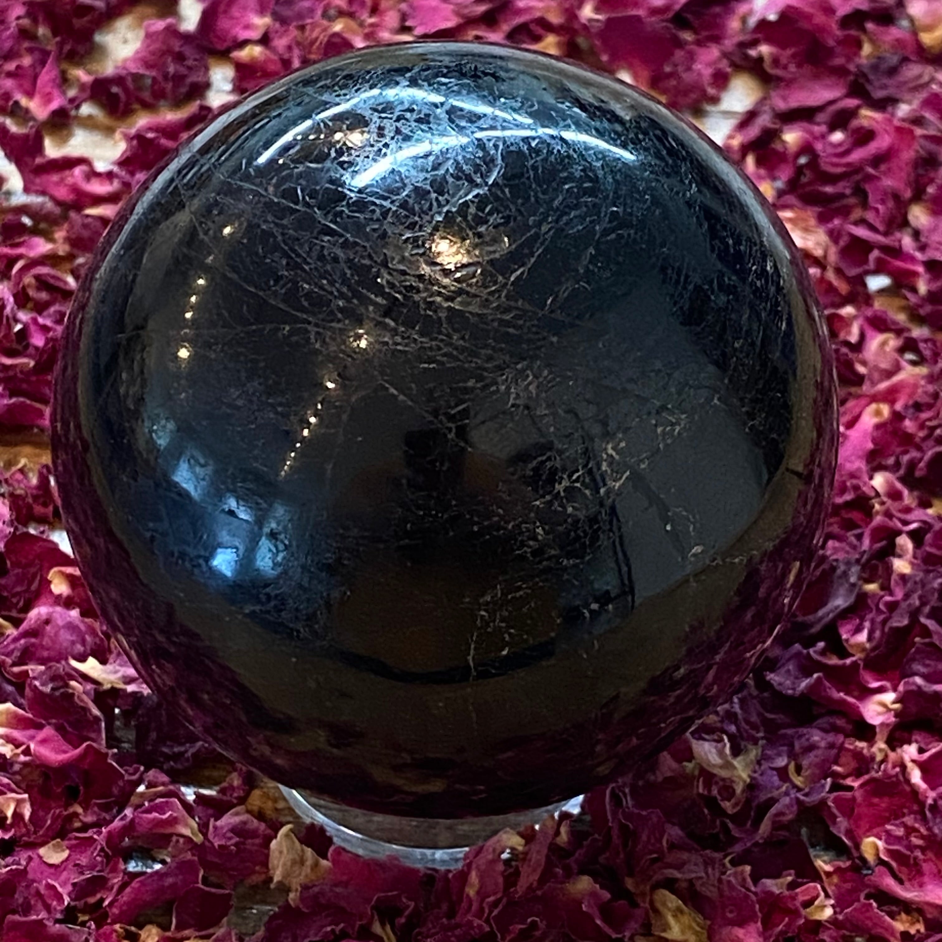 Black Tourmaline Sphere - 008