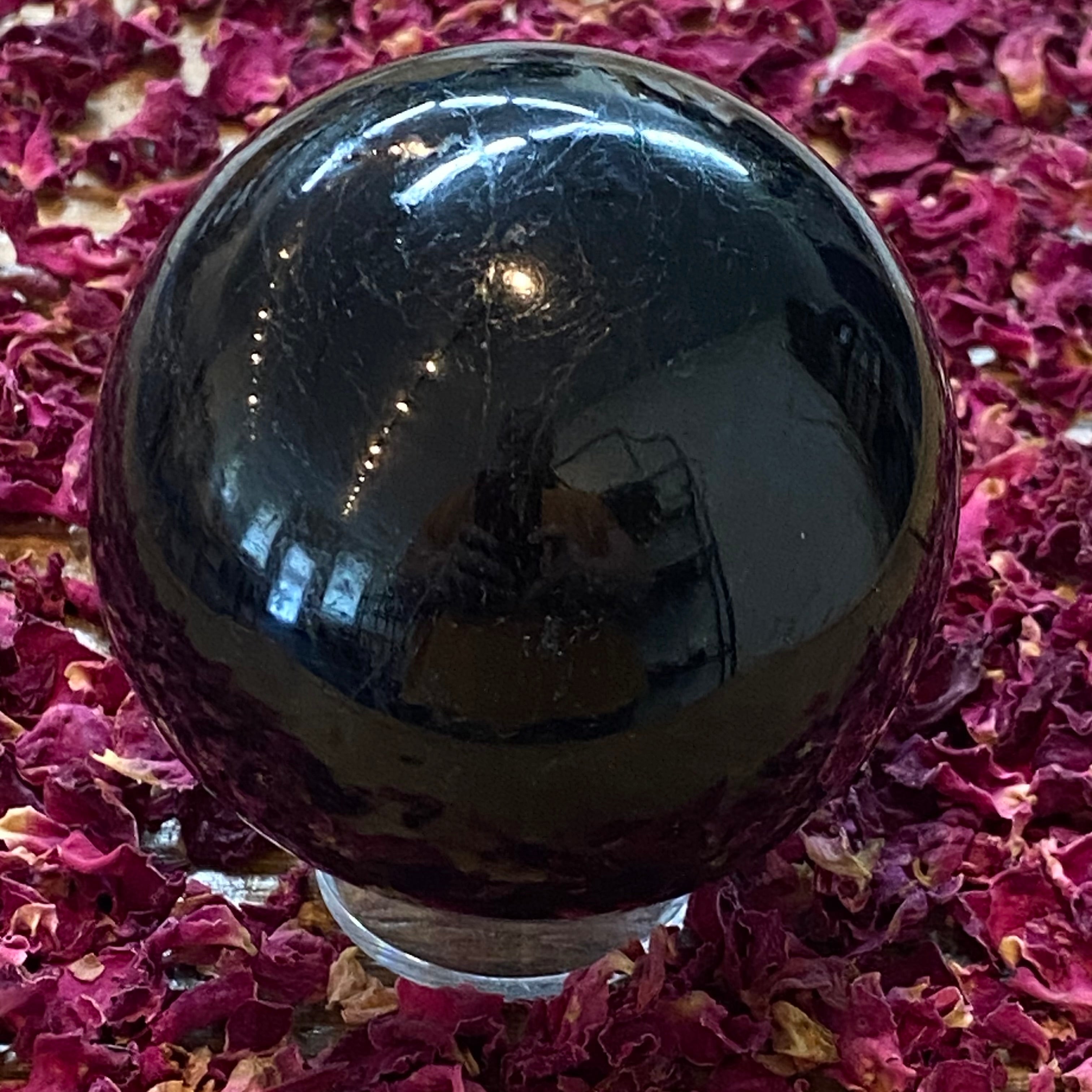 Black Tourmaline Sphere - 009