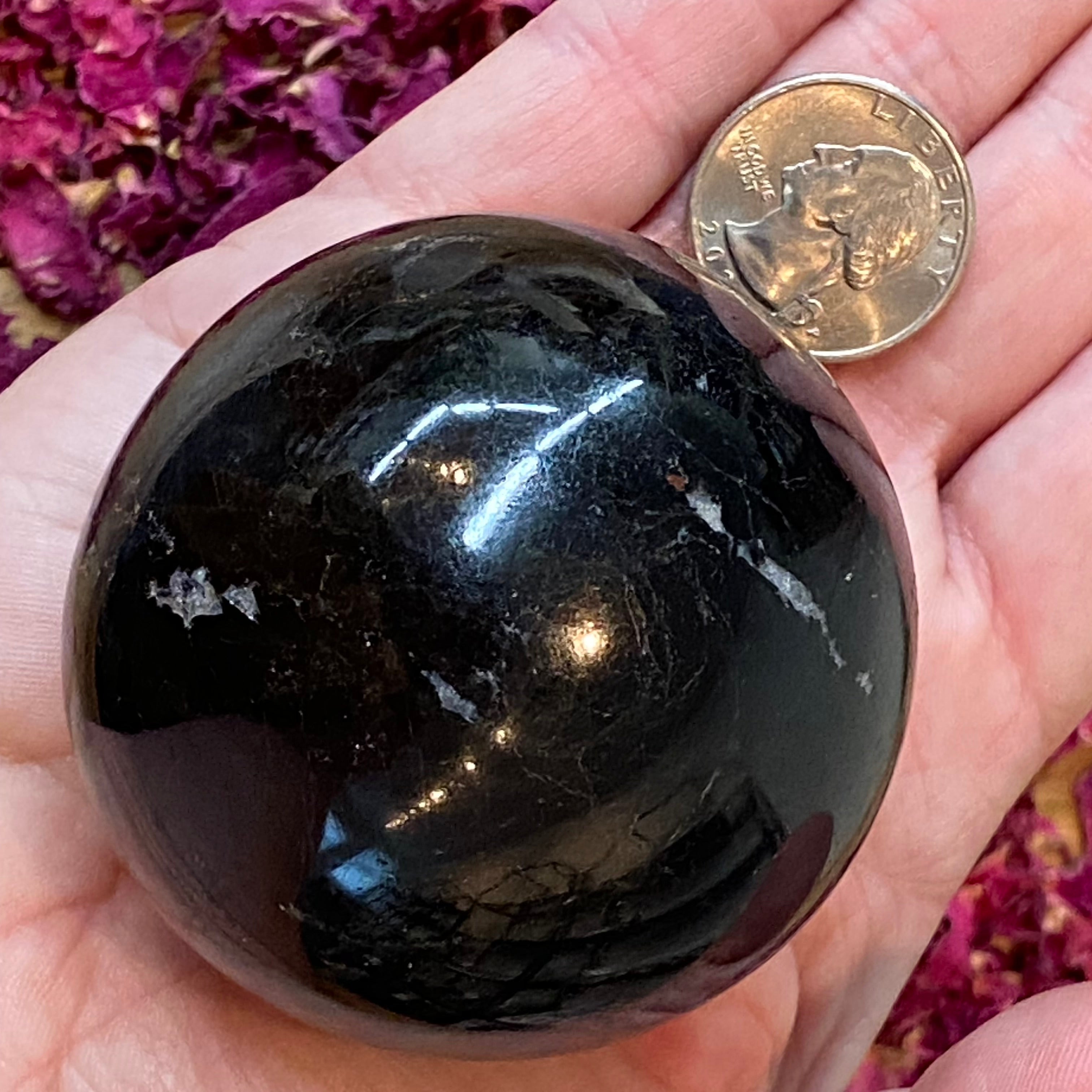 Black Tourmaline Sphere - 011