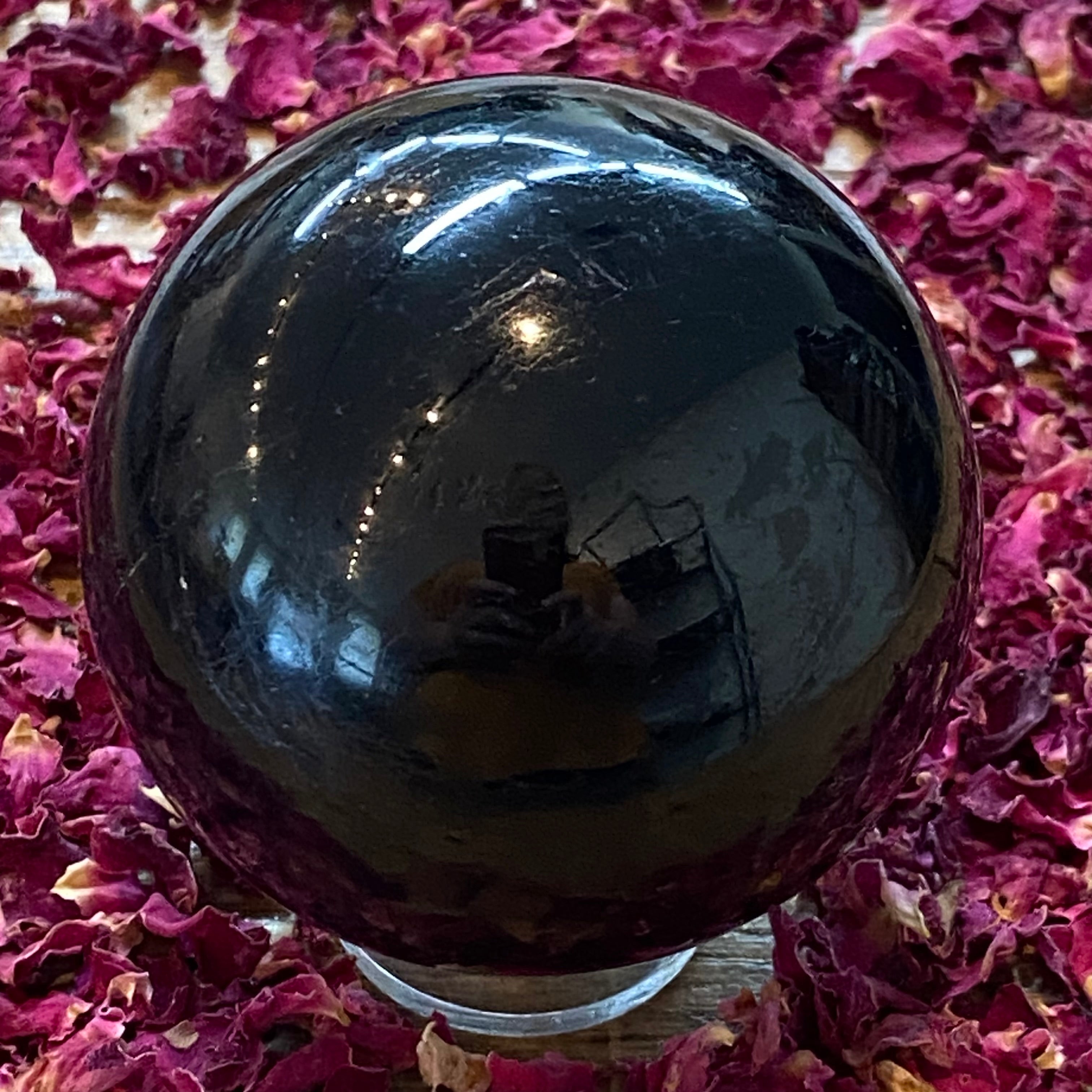 Black Tourmaline Sphere - 013