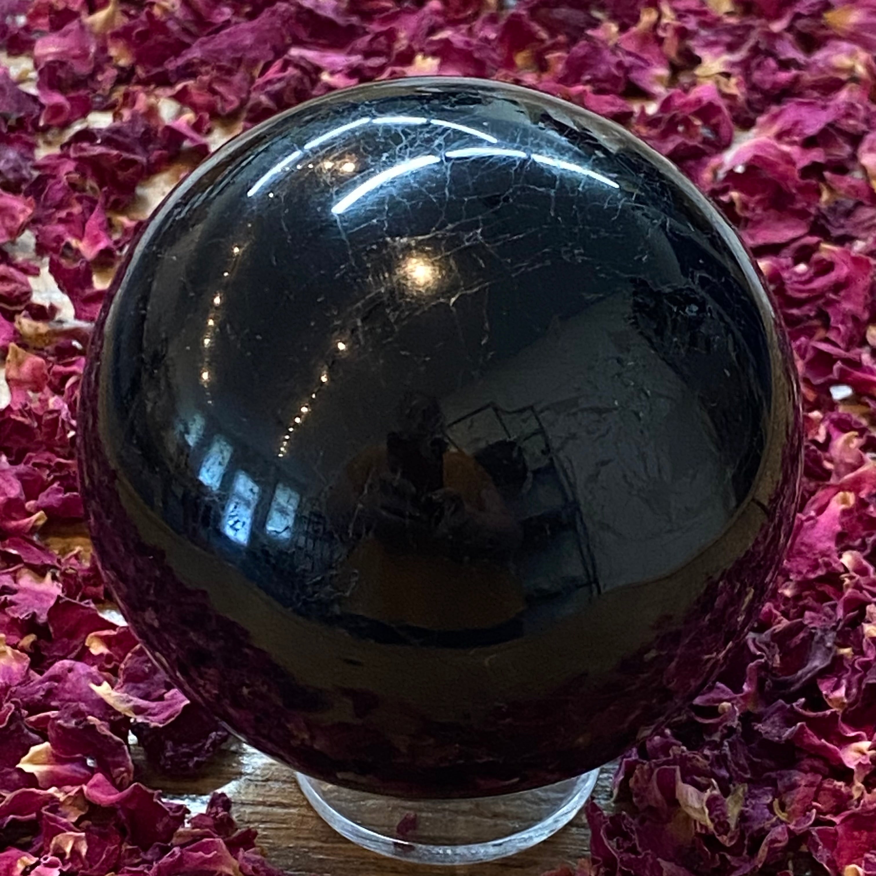 Black Tourmaline Sphere - 015