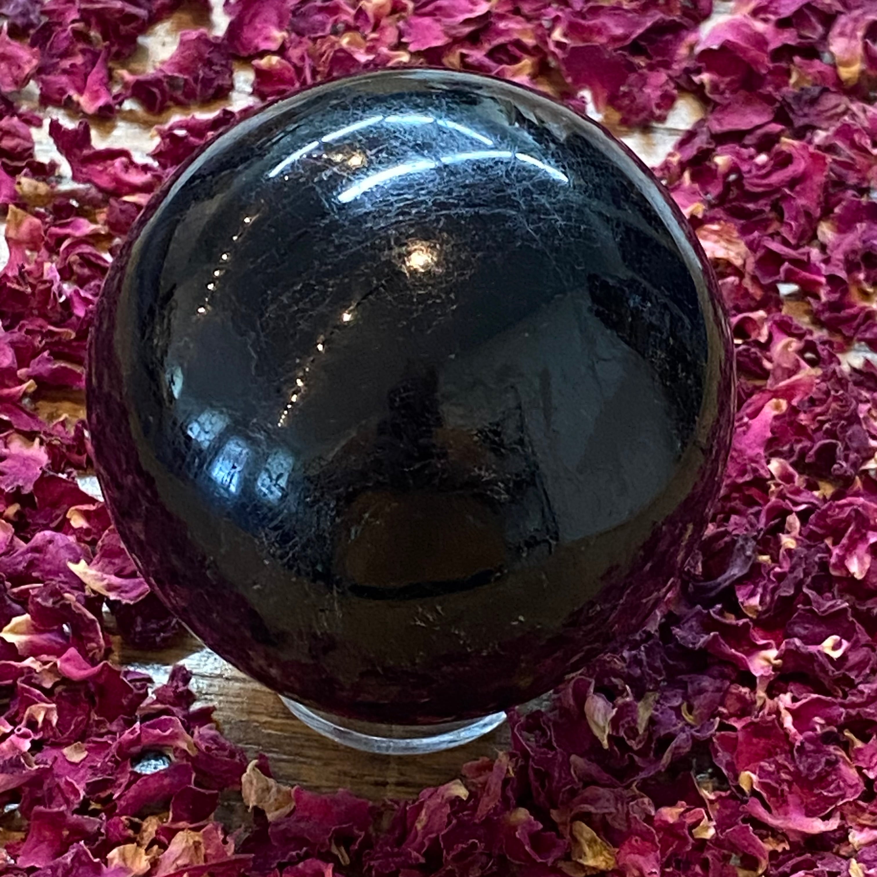 Black Tourmaline Sphere - 016