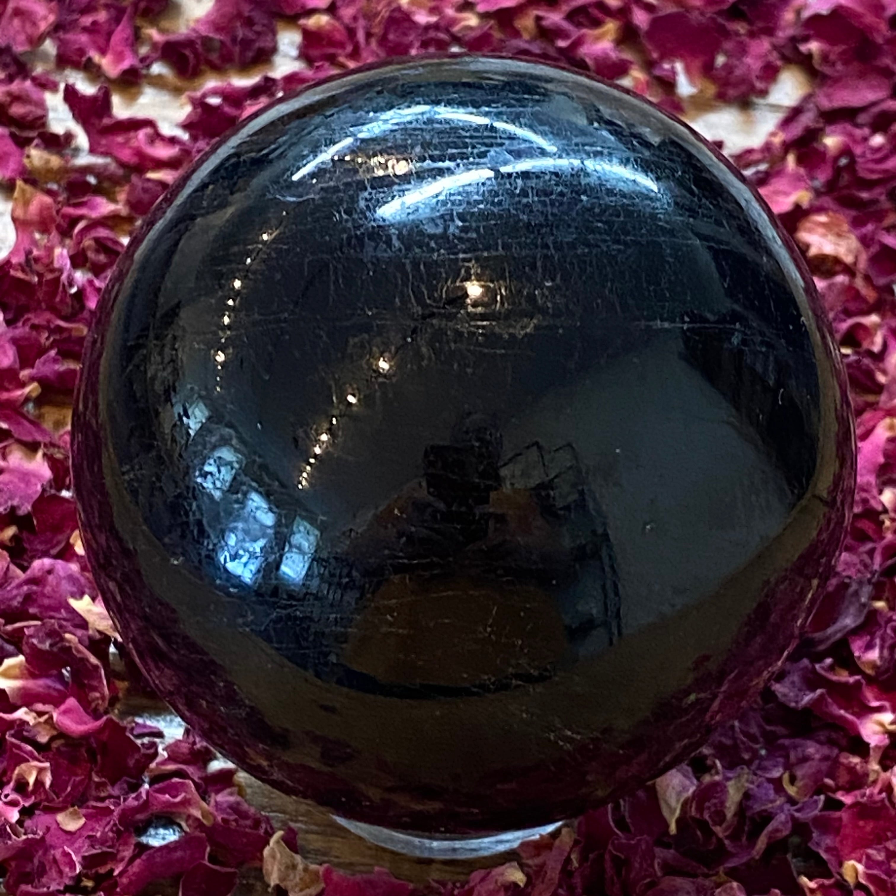 Black Tourmaline Sphere - 018