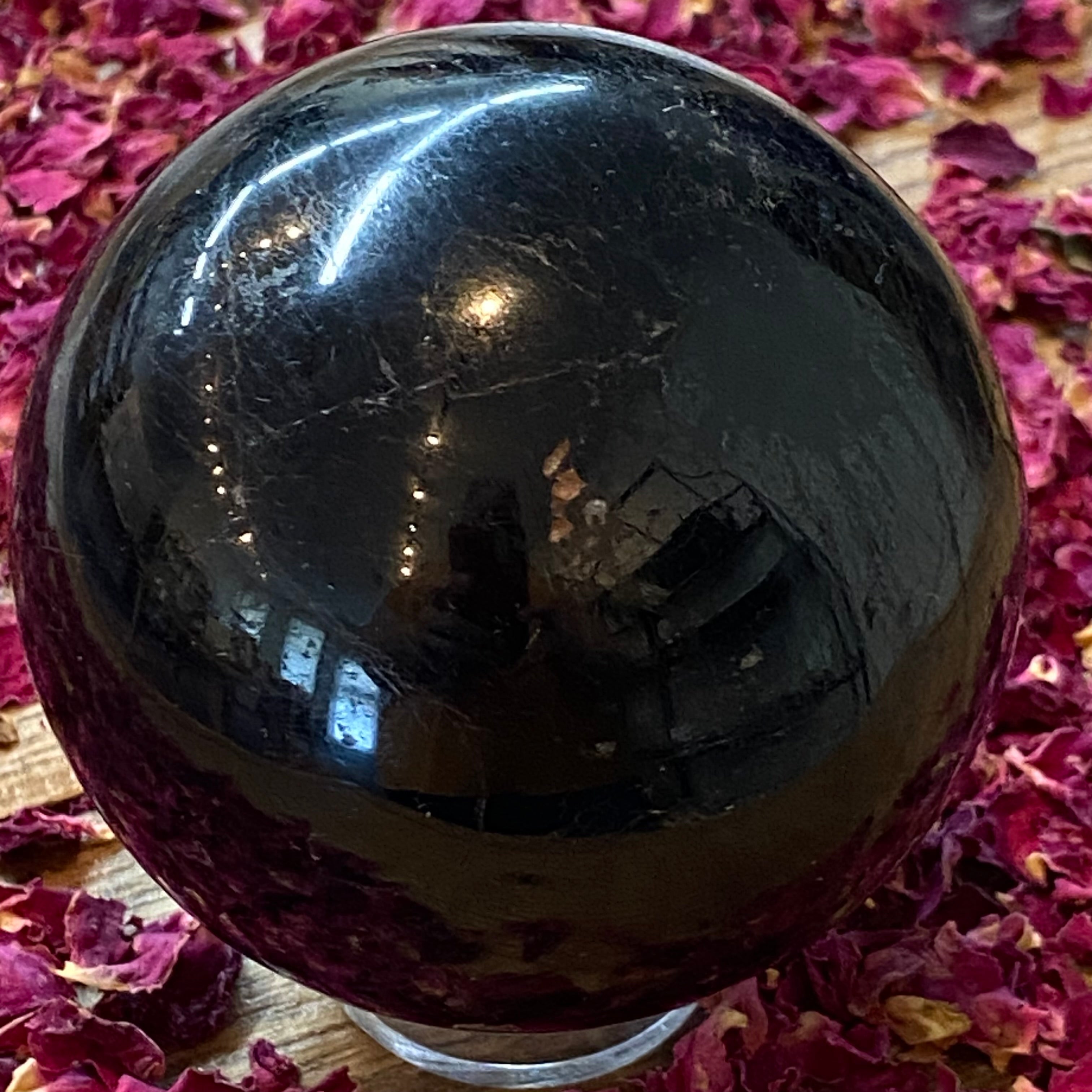 Black Tourmaline Sphere - 019
