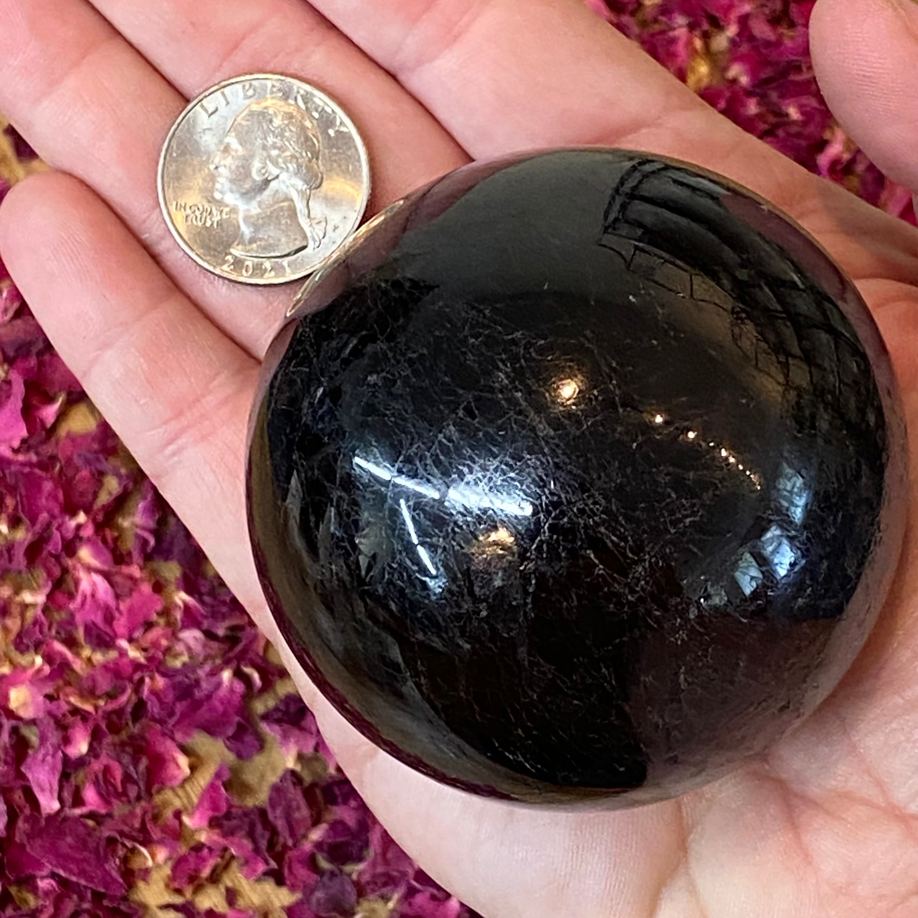 Black Tourmaline Sphere - 020