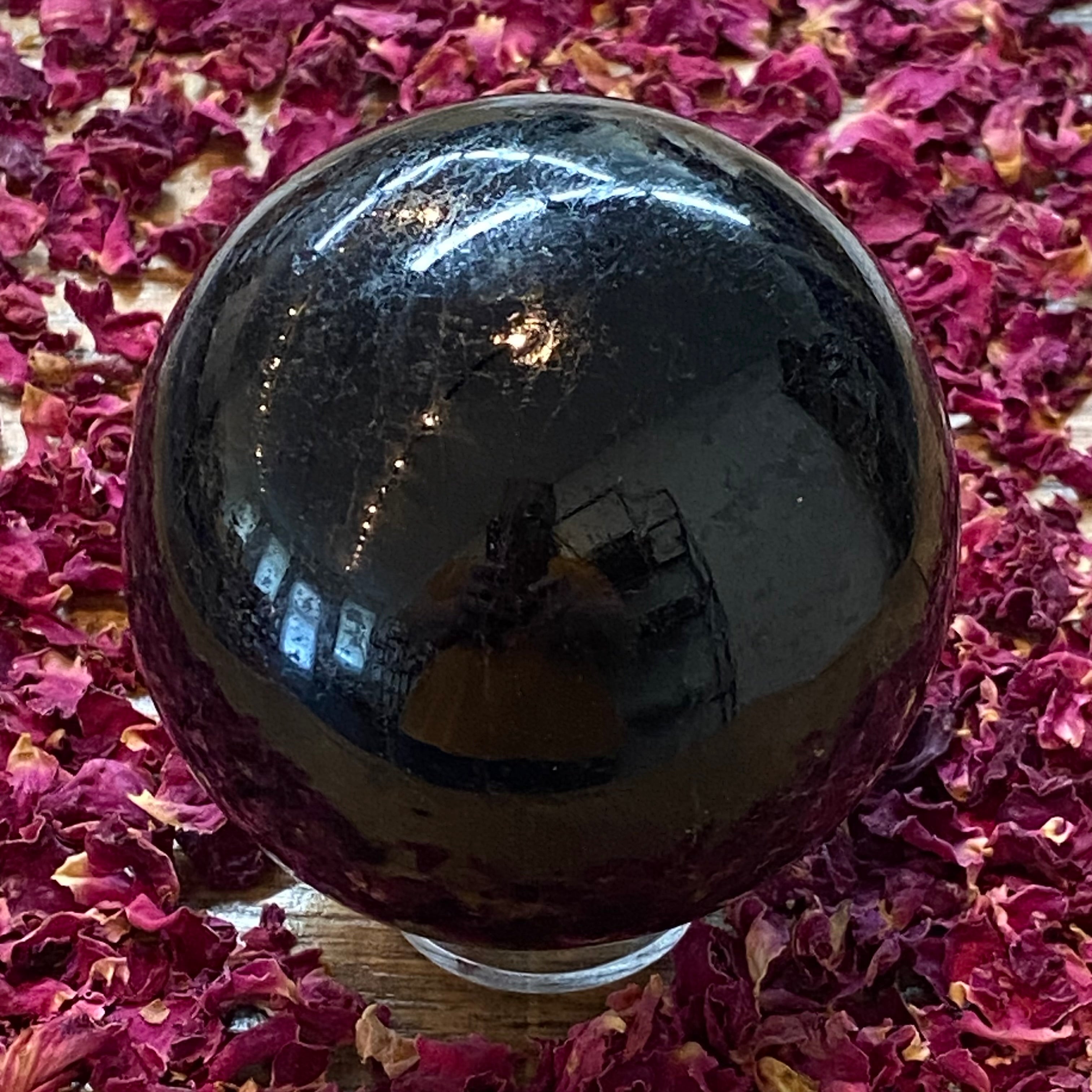 Black Tourmaline Sphere - 021