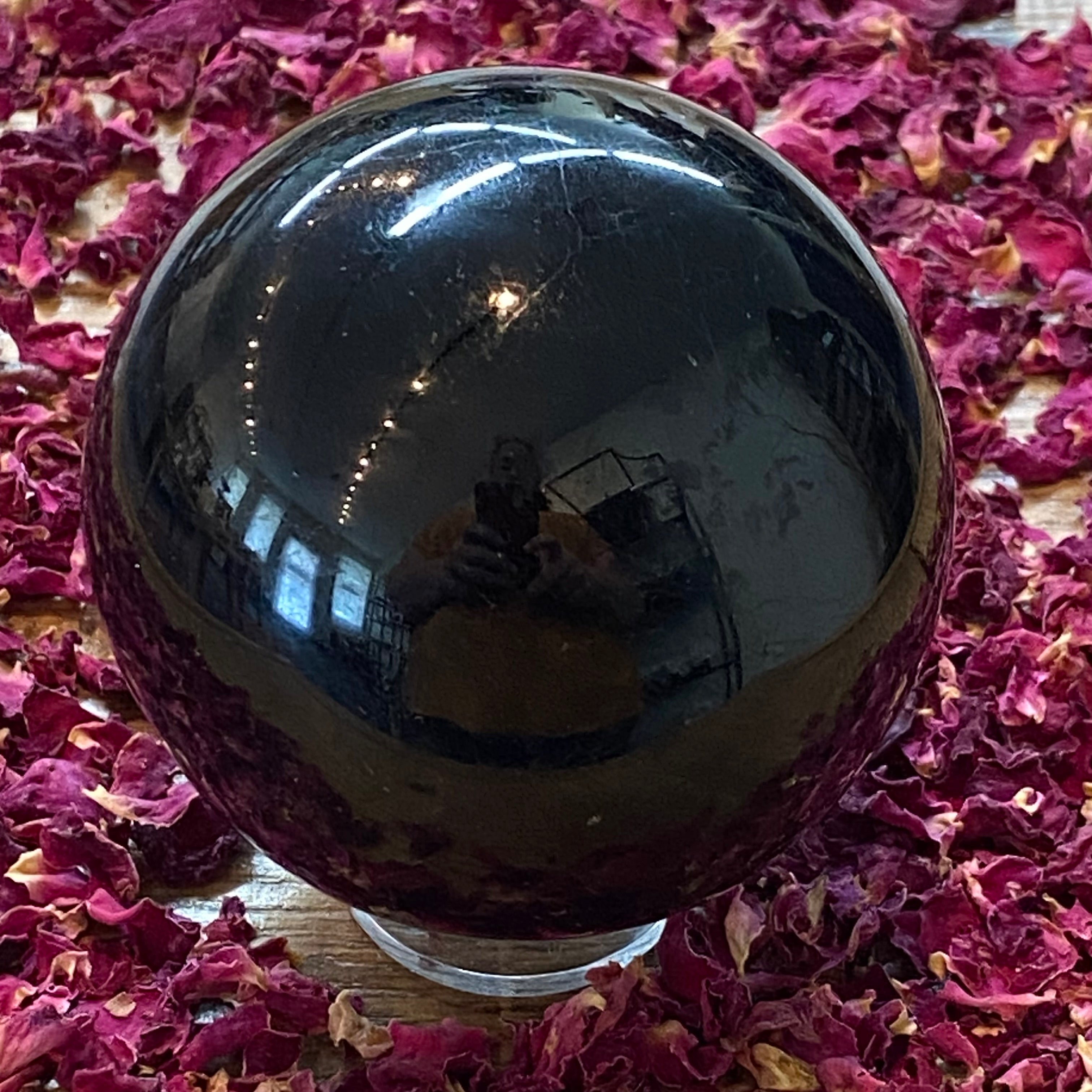 Black Tourmaline Sphere - 023