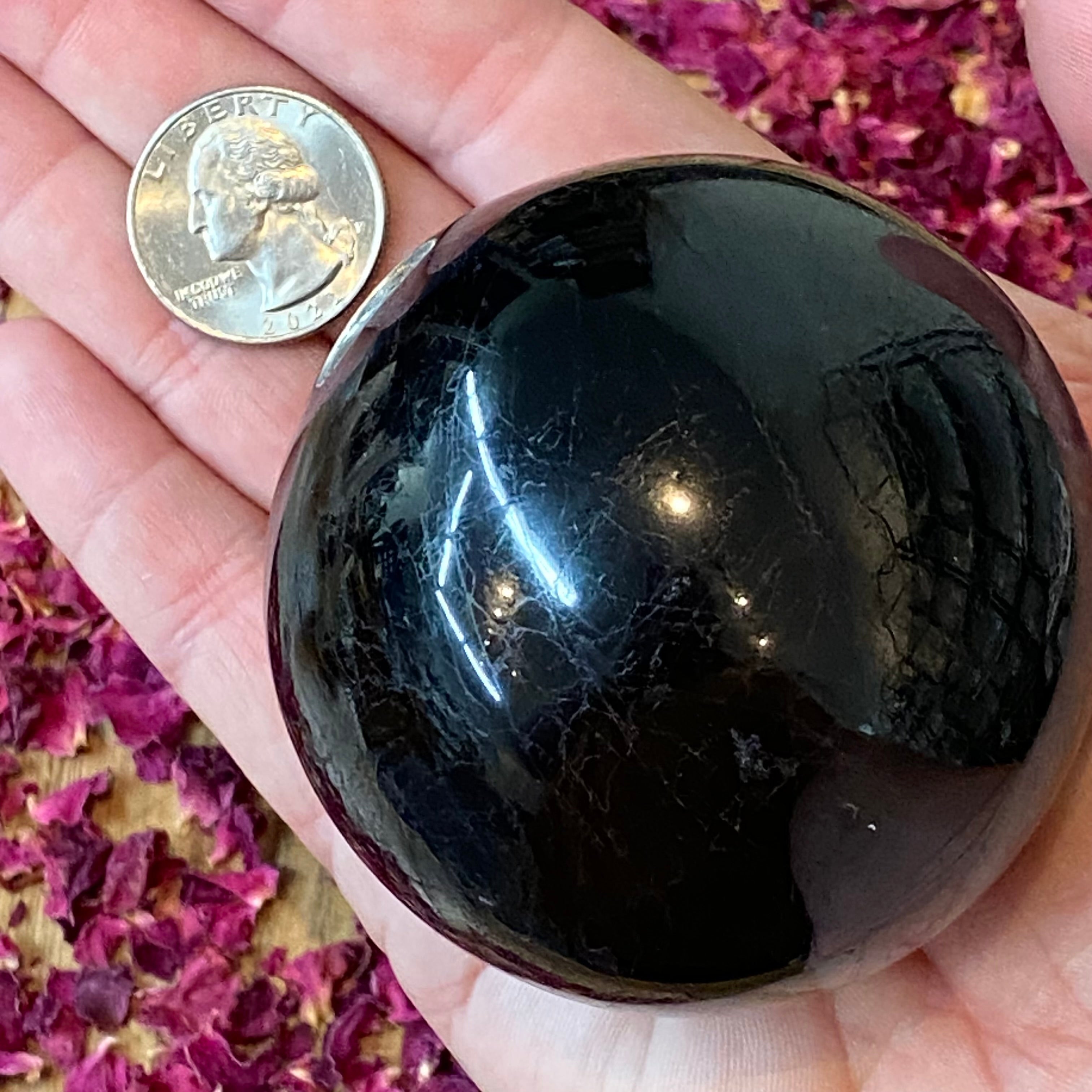 Black Tourmaline Sphere - 024