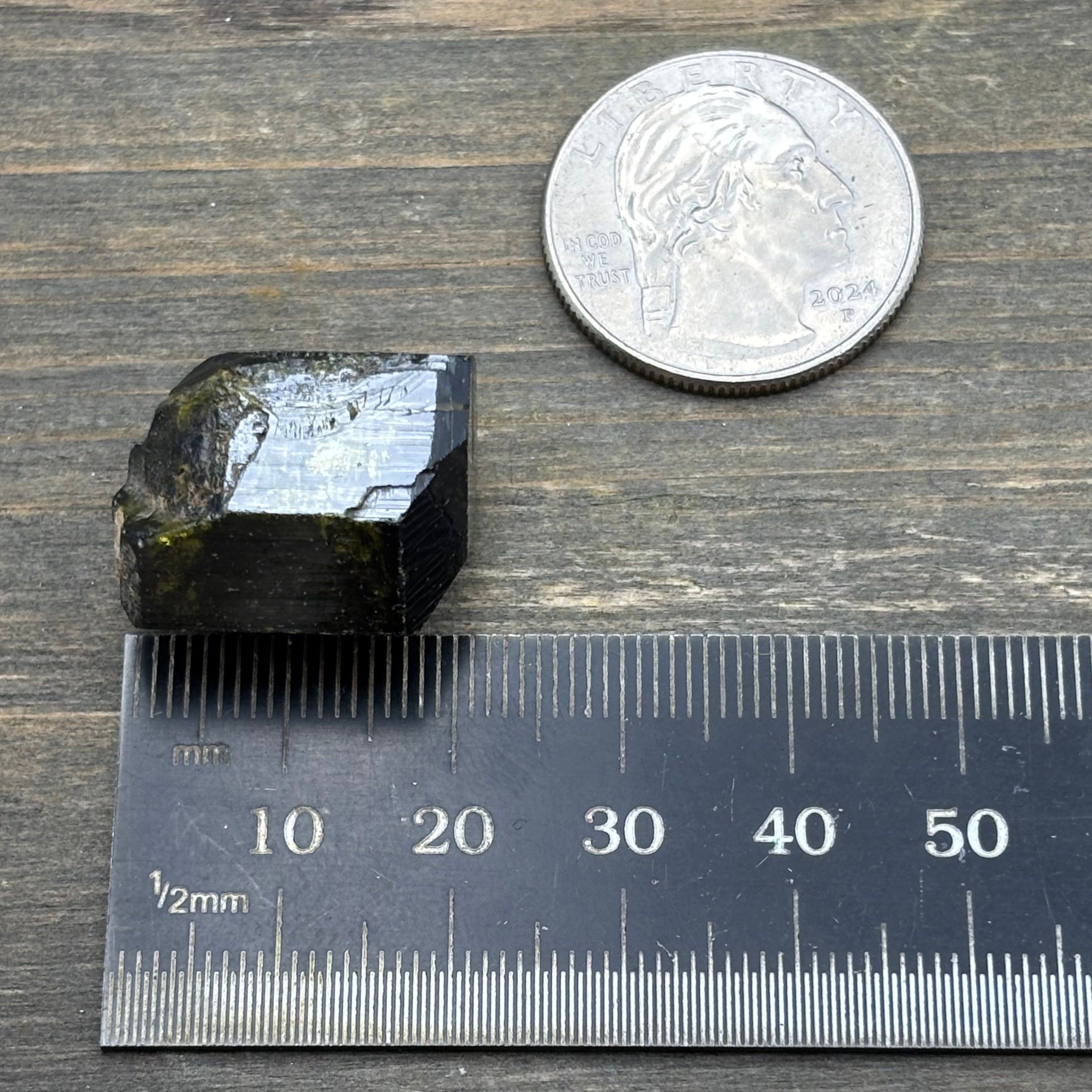 Alaskan Epidote Terminated Crystal - 007