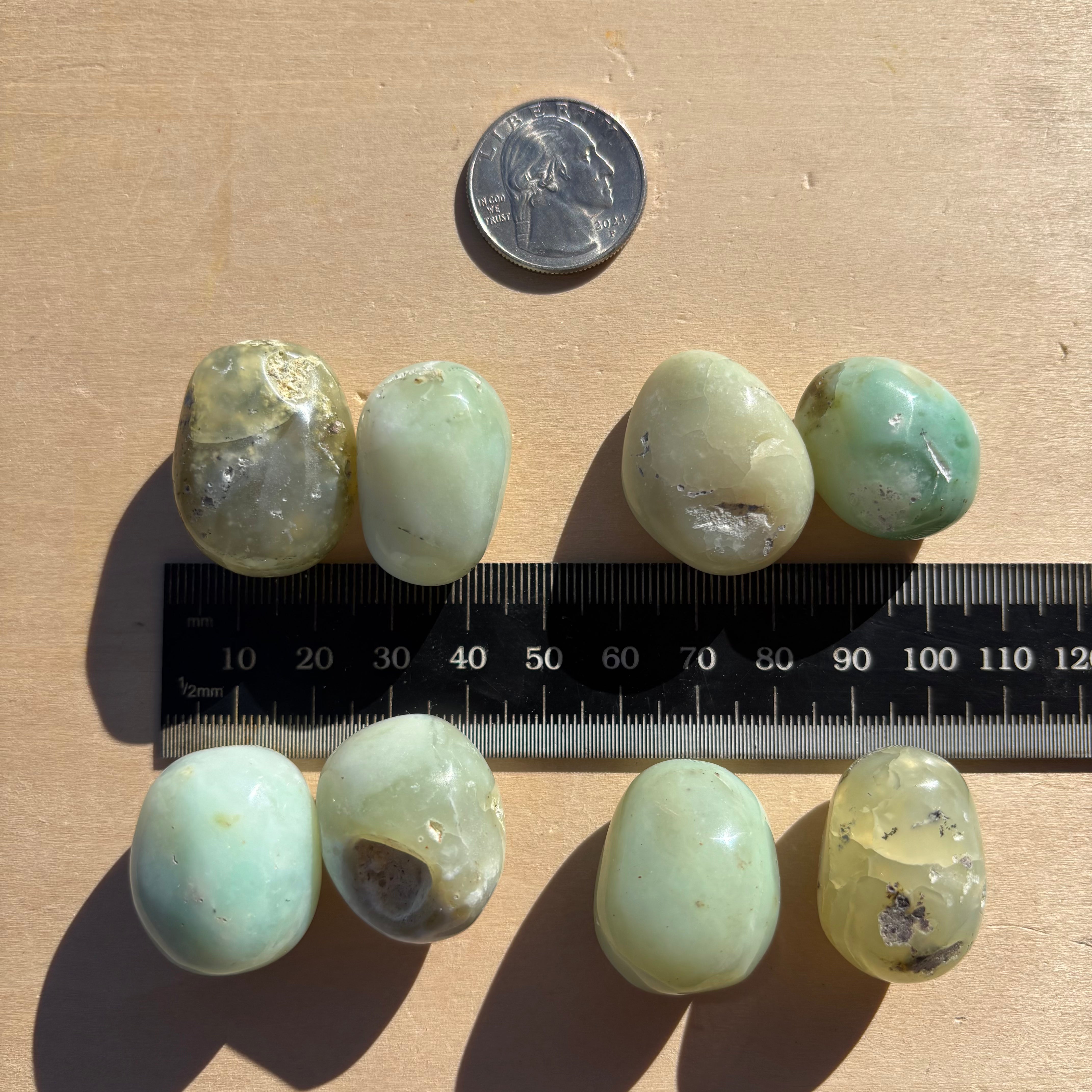 Chrysoprase Polished Pair