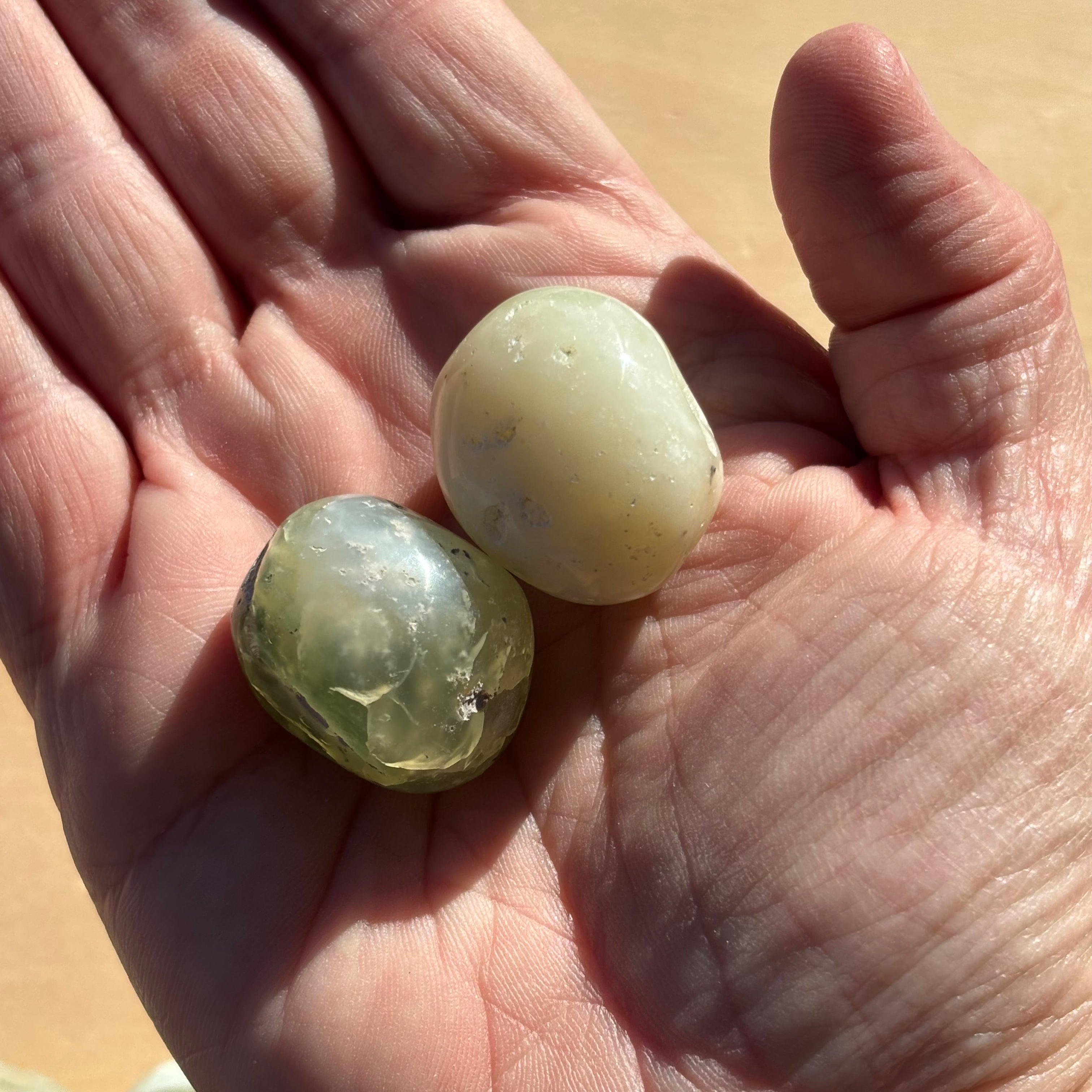 Chrysoprase Polished Pair