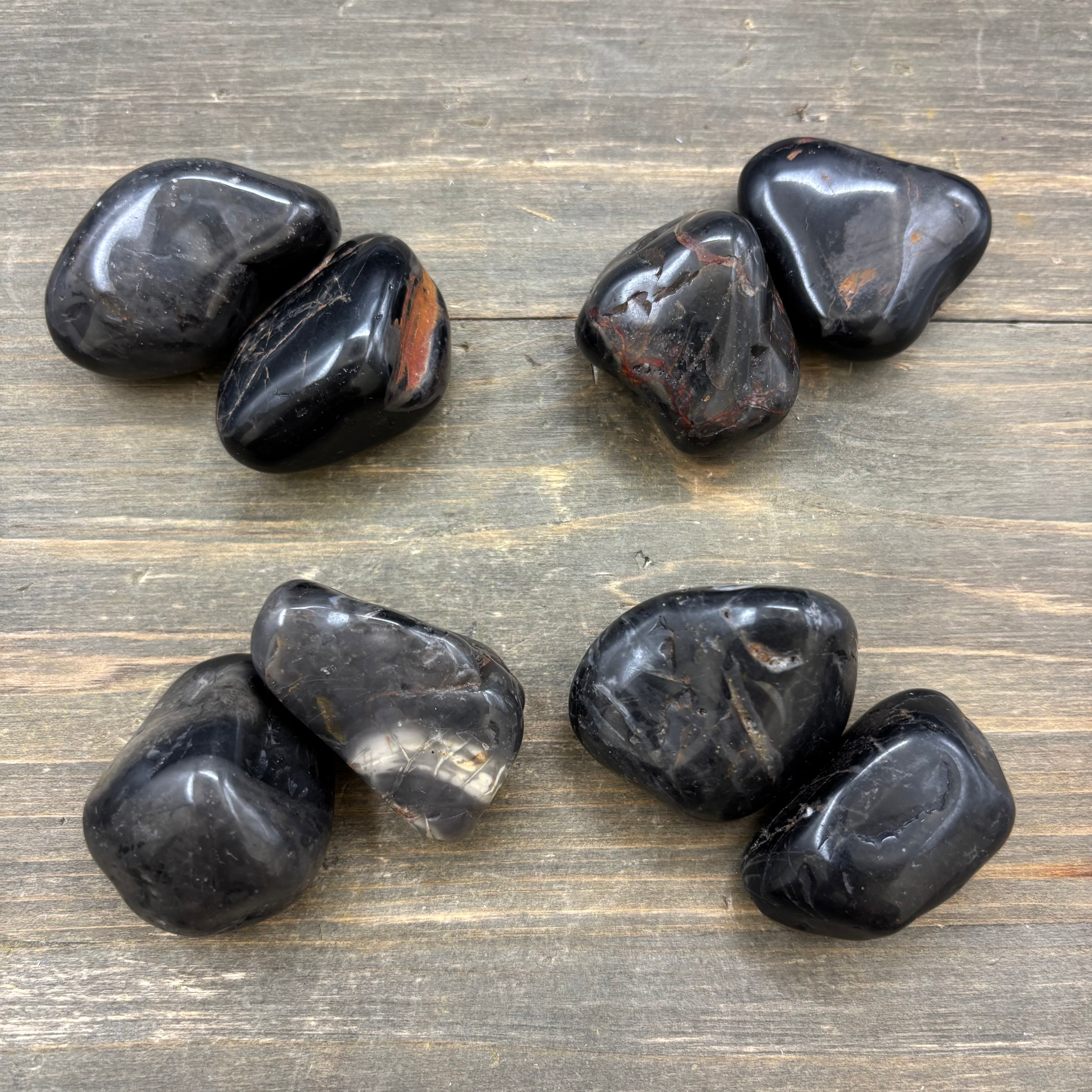 Natural Black Onyx Pair