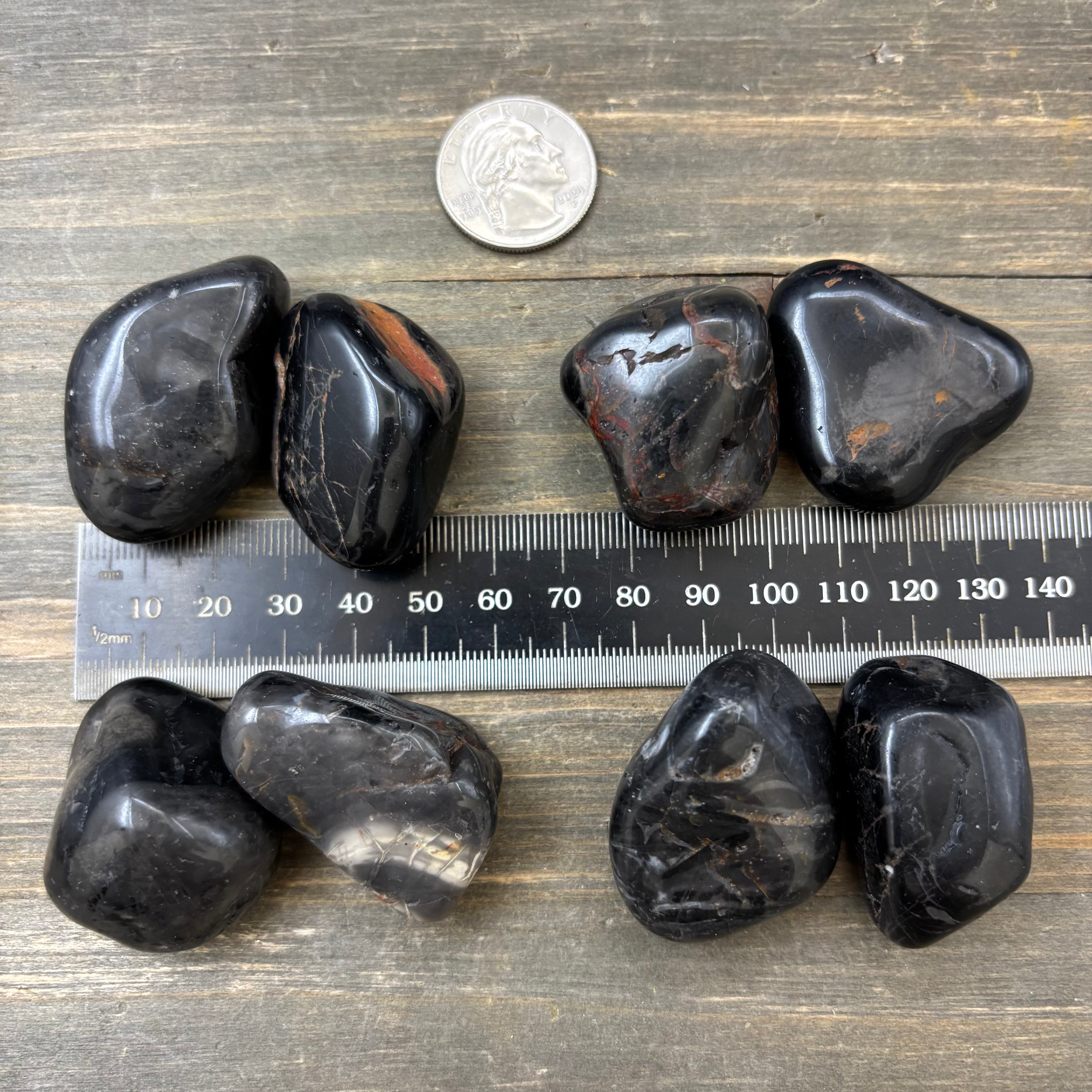 Natural Black Onyx Pair