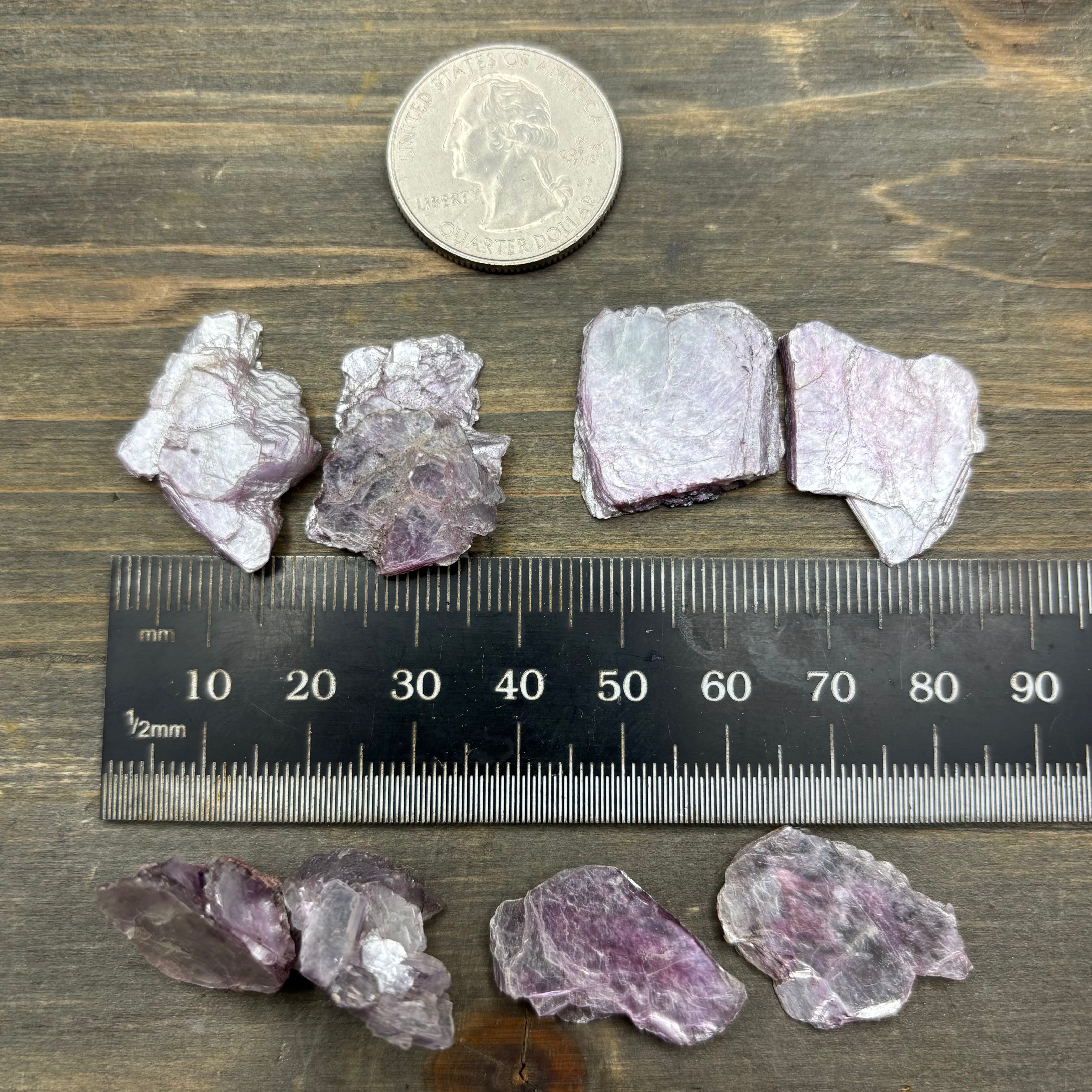 Lepidolite Point Pair
