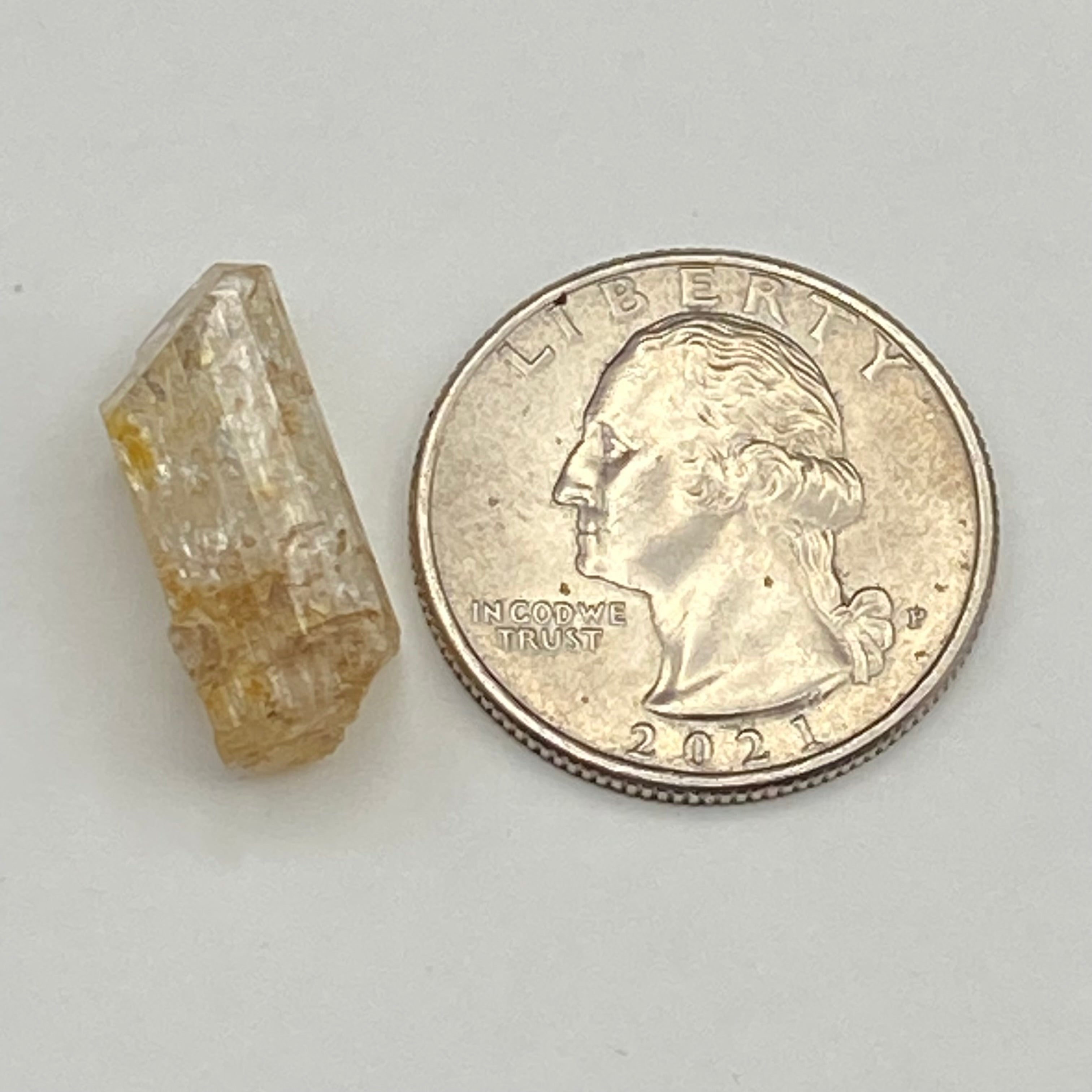 Imperial Topaz Natural Full Terminated Crystal - 166