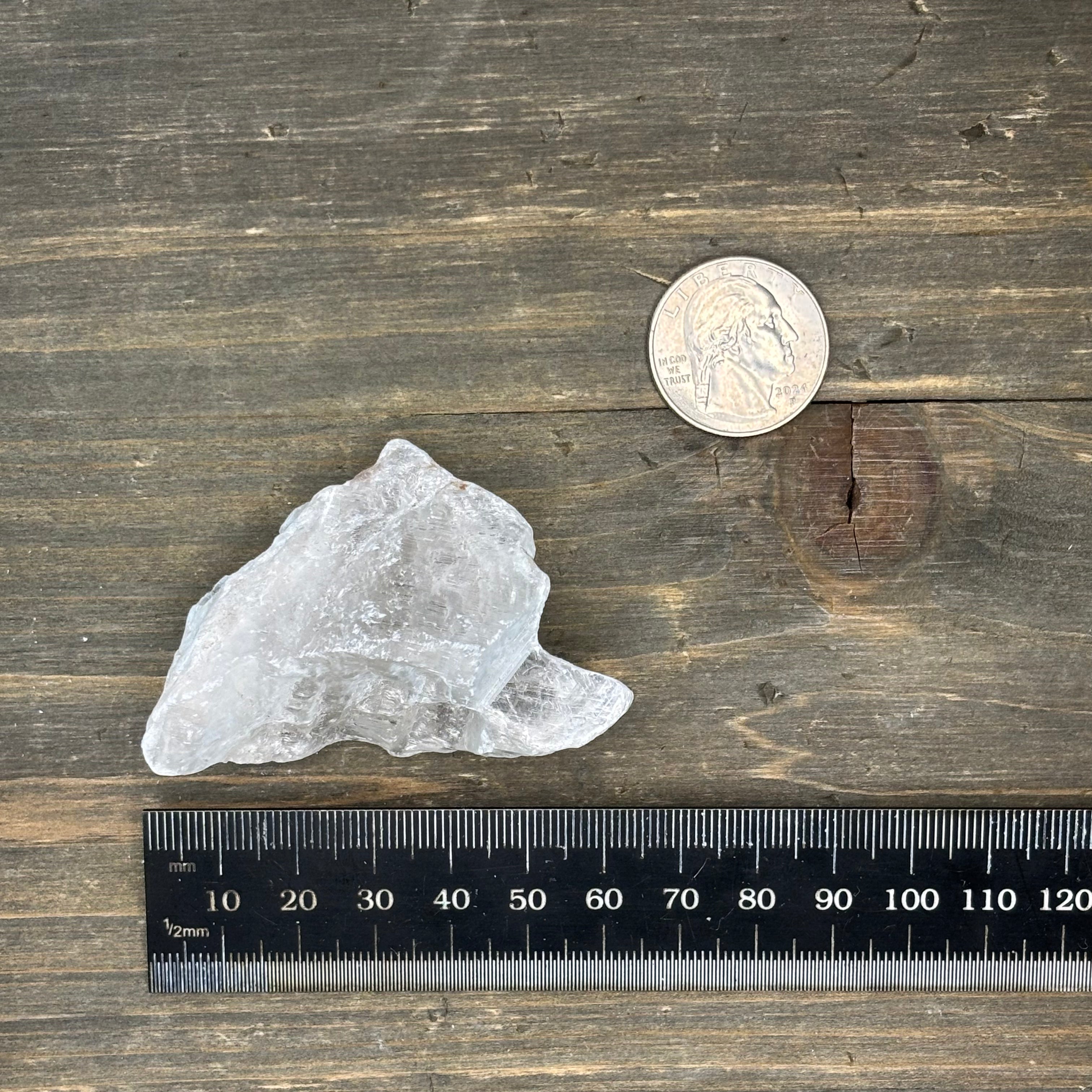Clear Selenite Natural Form - 009