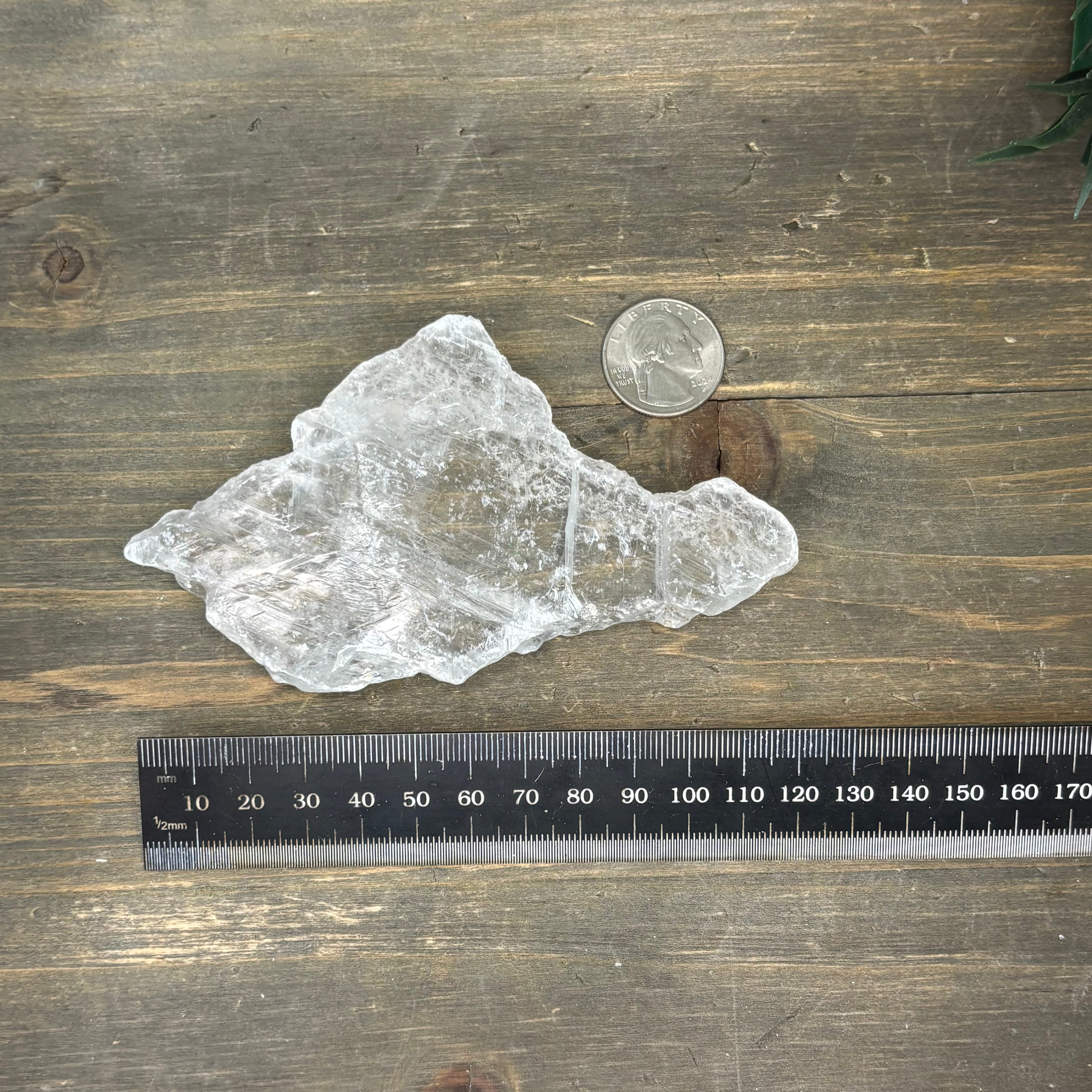 Clear Selenite Natural Form - 017