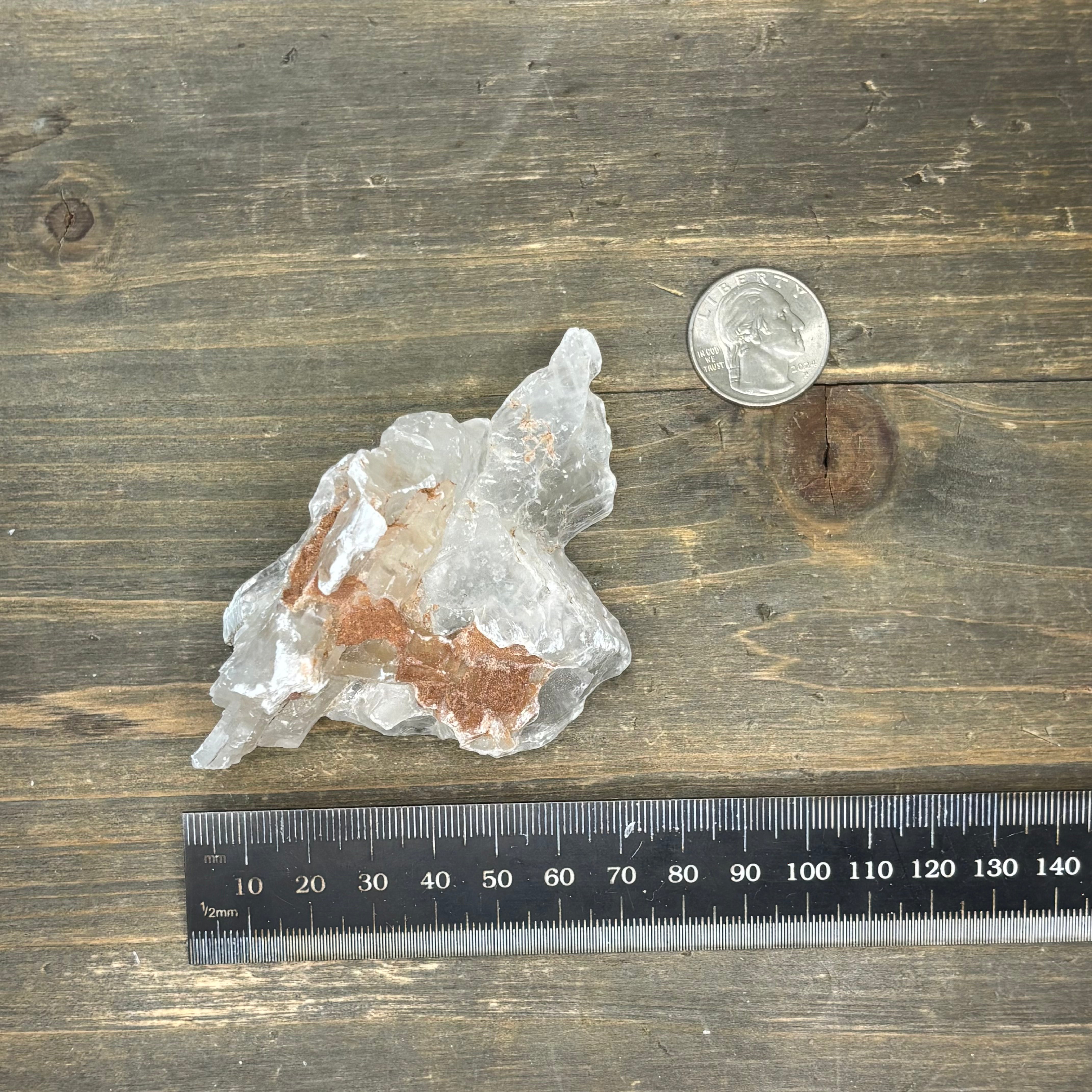 Clear Selenite Natural Form - 019