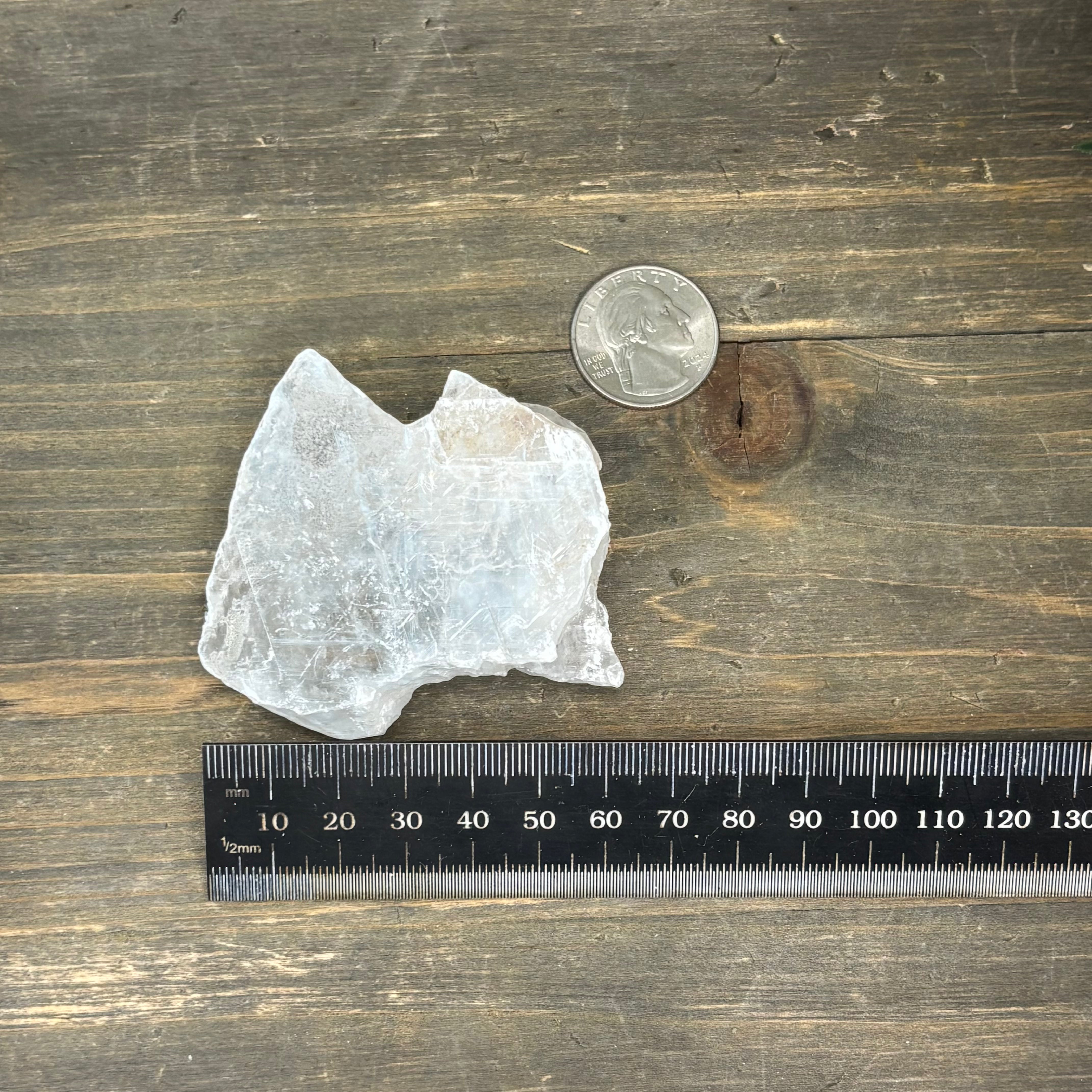 Clear Selenite Natural Form - 024