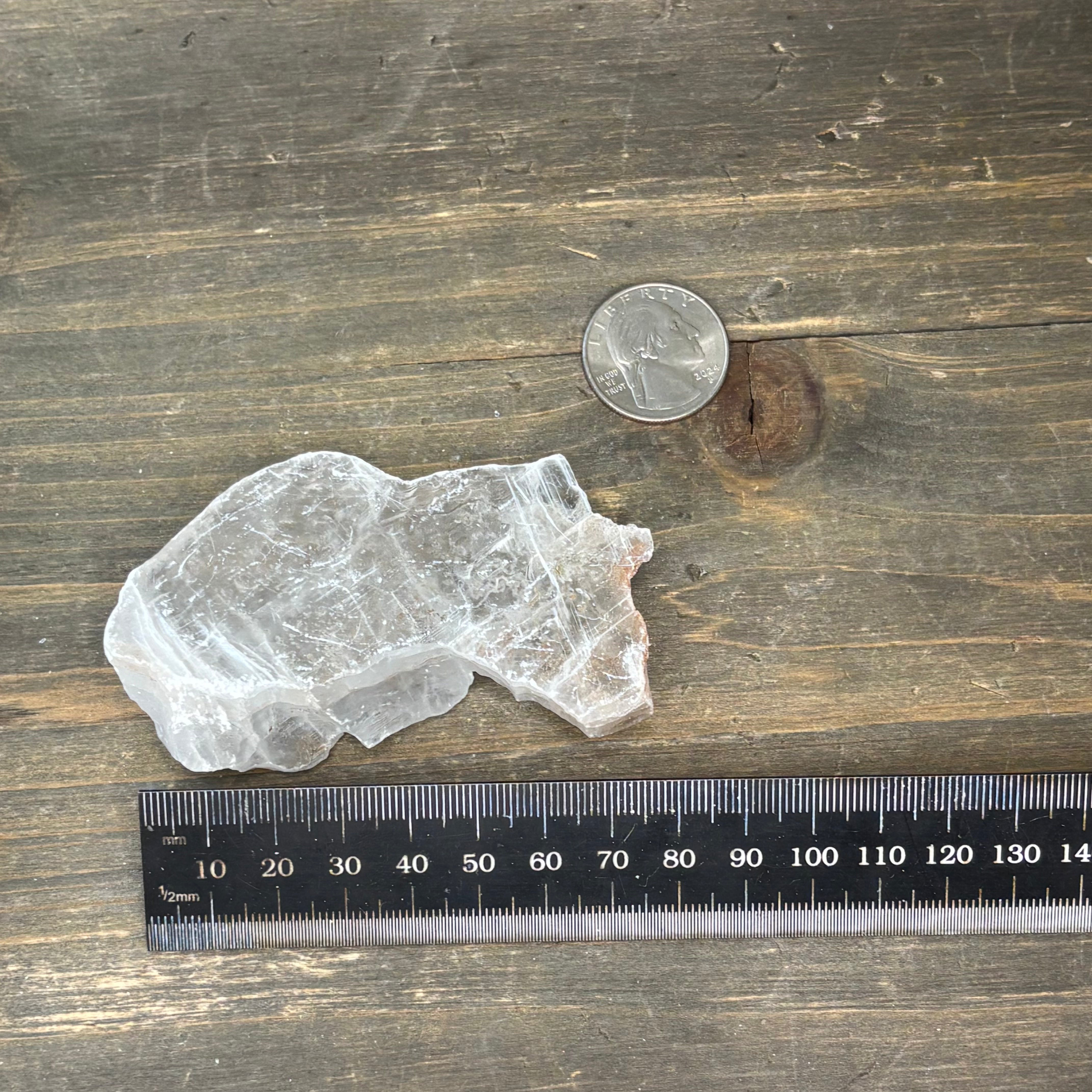 Clear Selenite Natural Form - 036