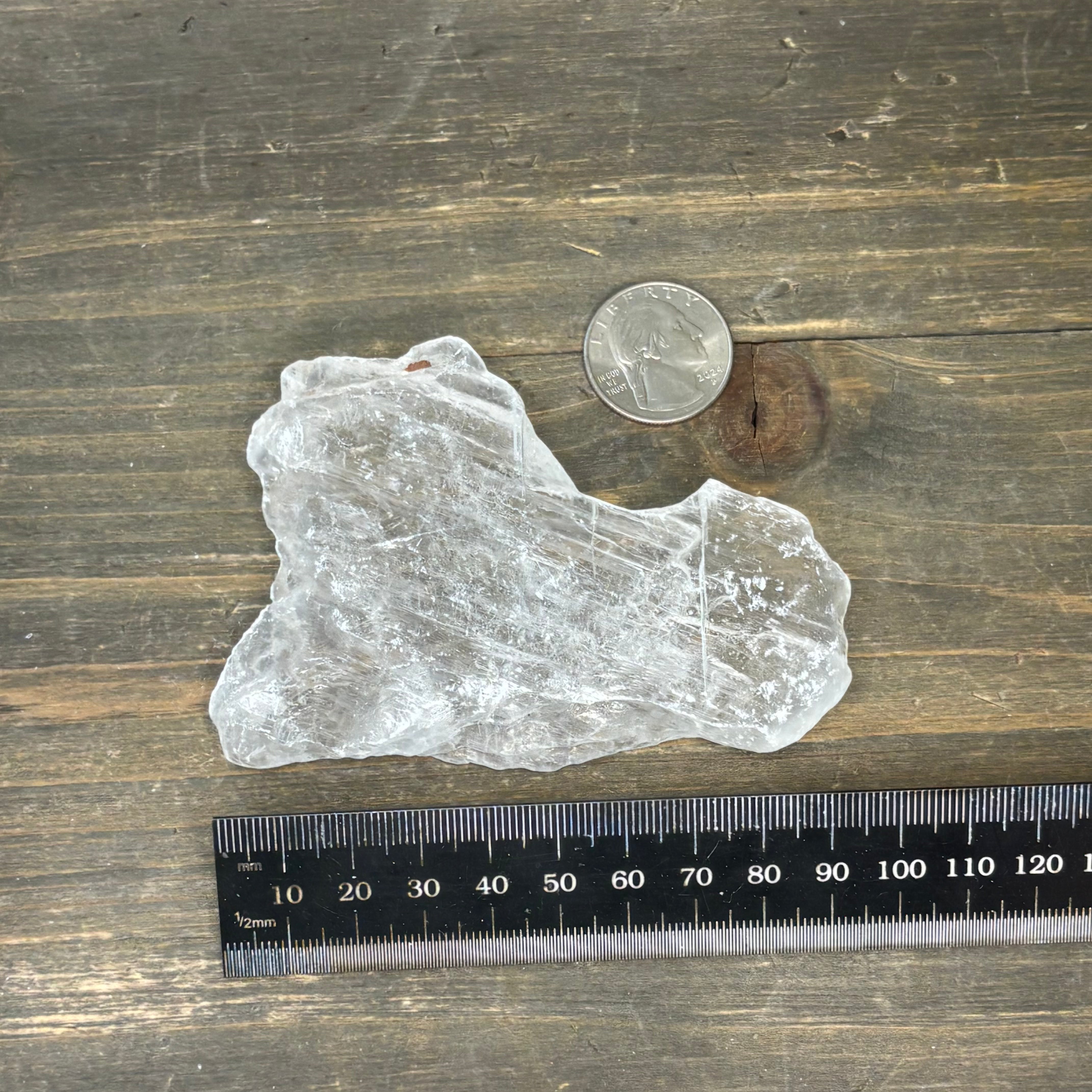 Clear Selenite Natural Form - 037
