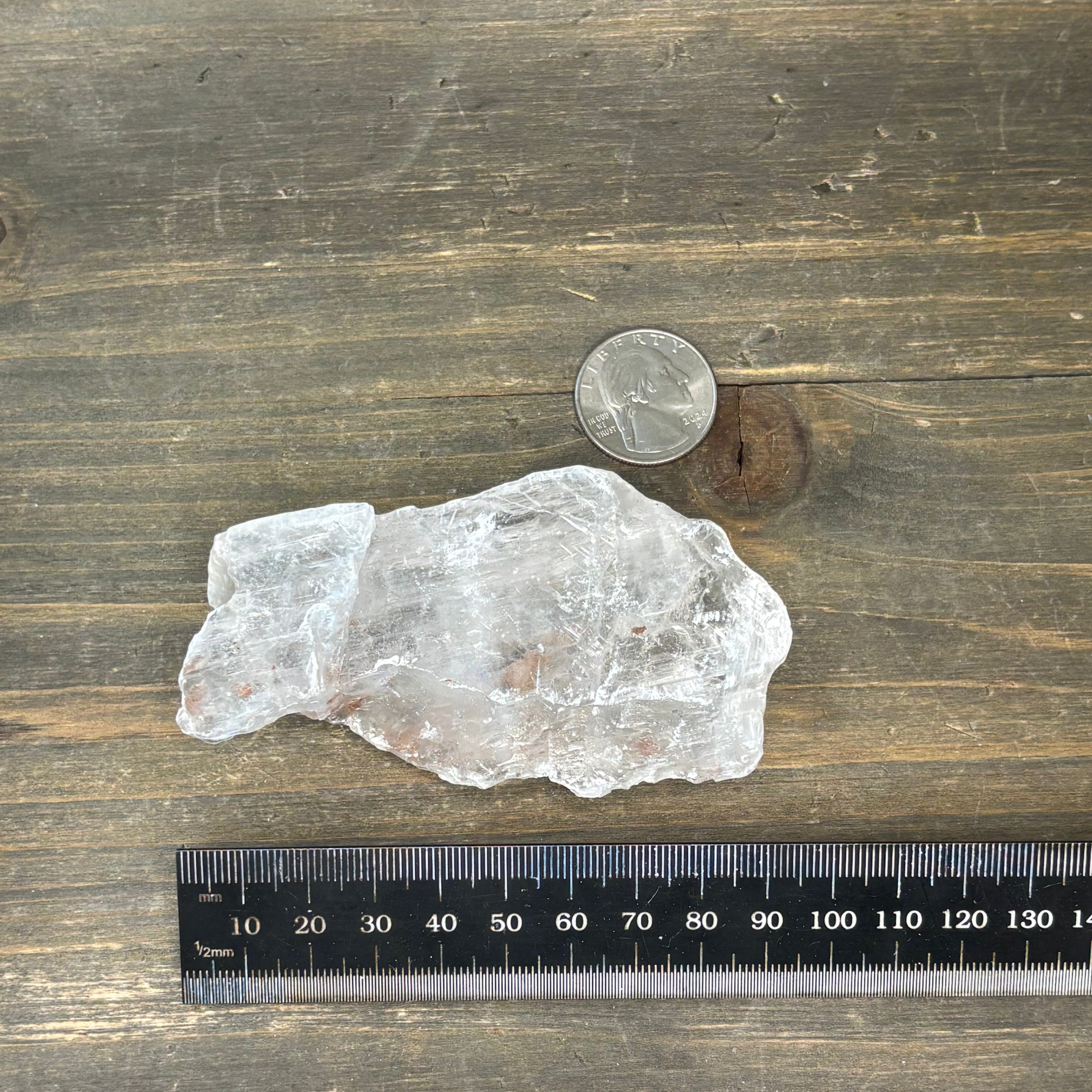 Clear Selenite Natural Form - 038