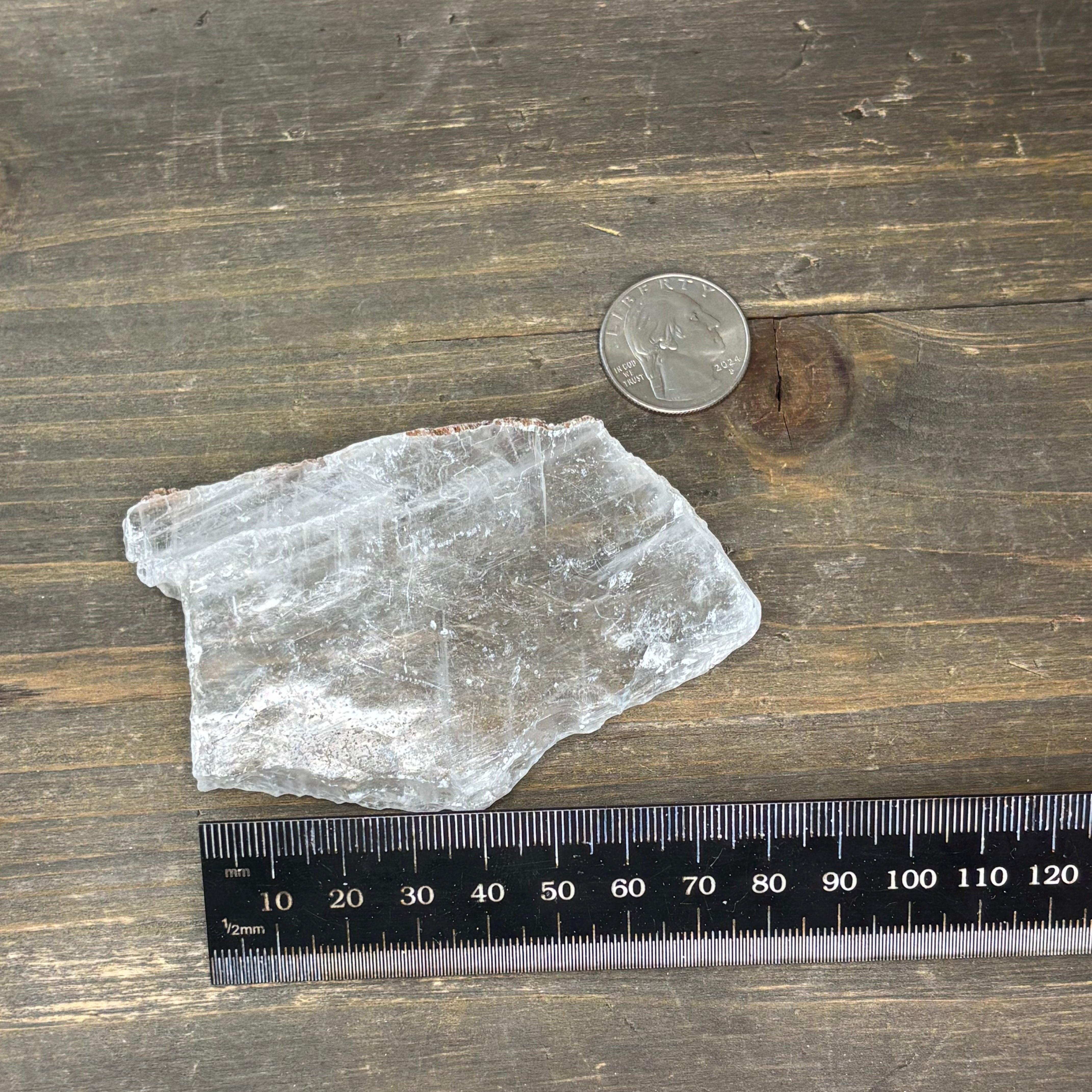 Clear Selenite Natural Form - 043