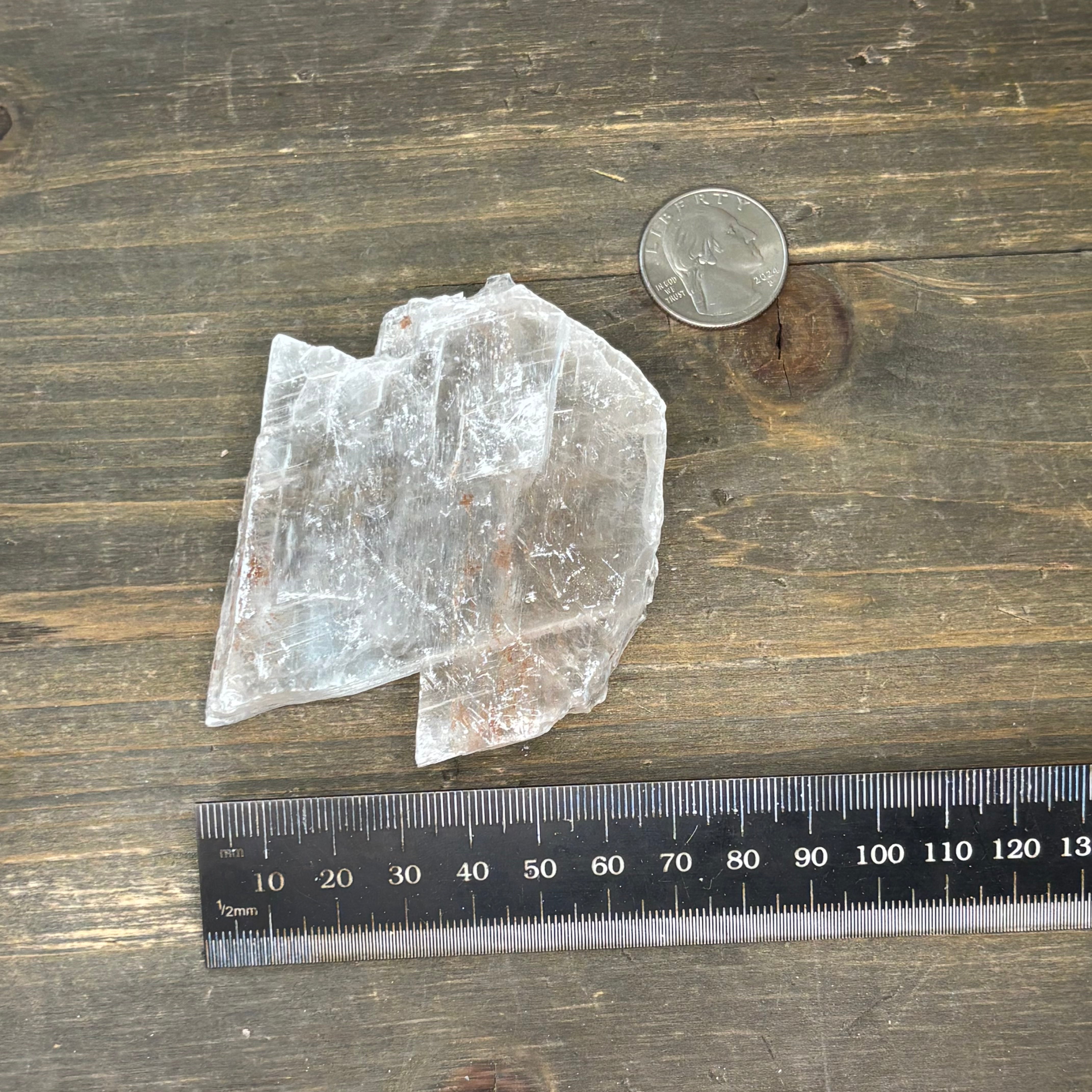 Clear Selenite Natural Form - 044