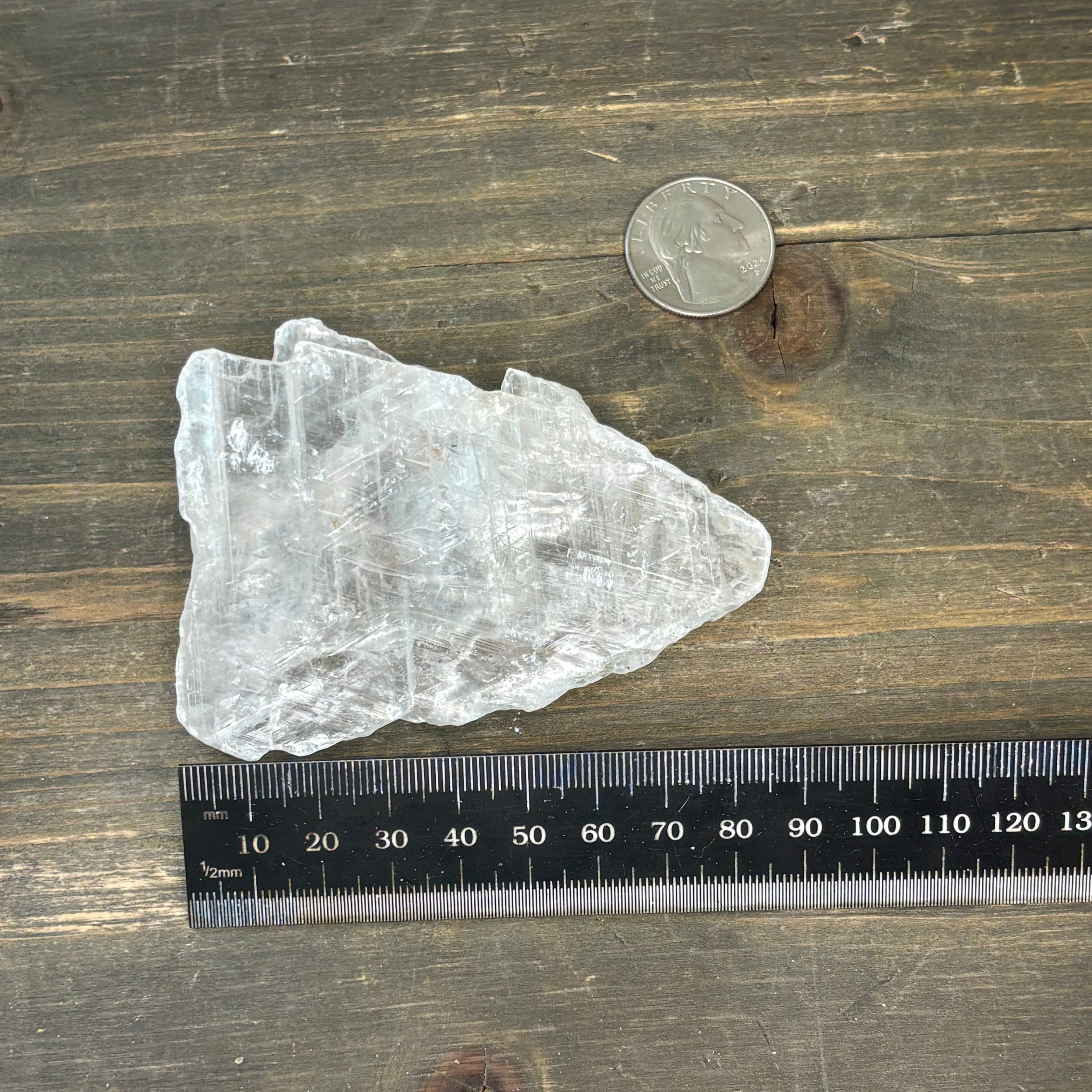 Clear Selenite Natural Form - 045