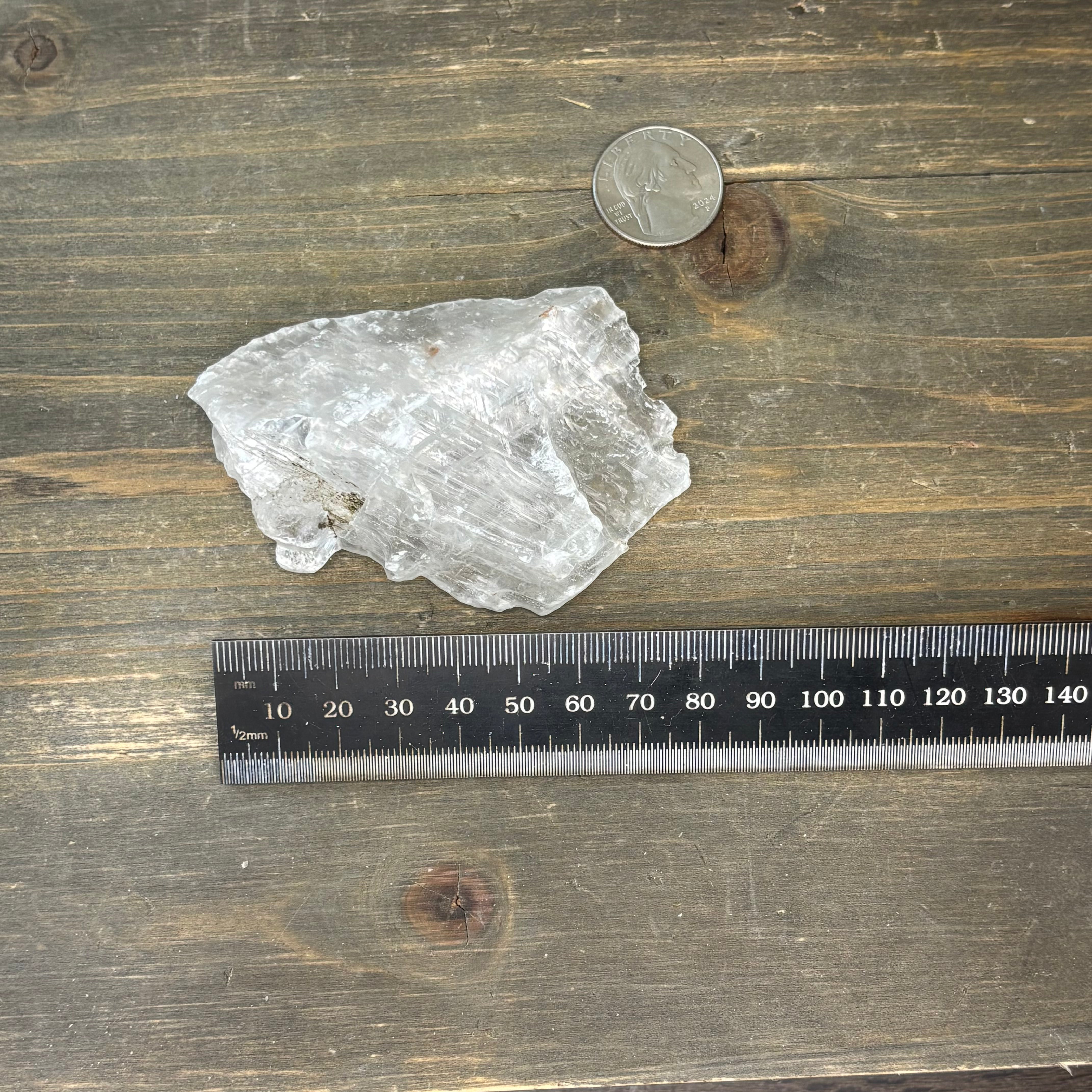 Clear Selenite Natural Form - 047