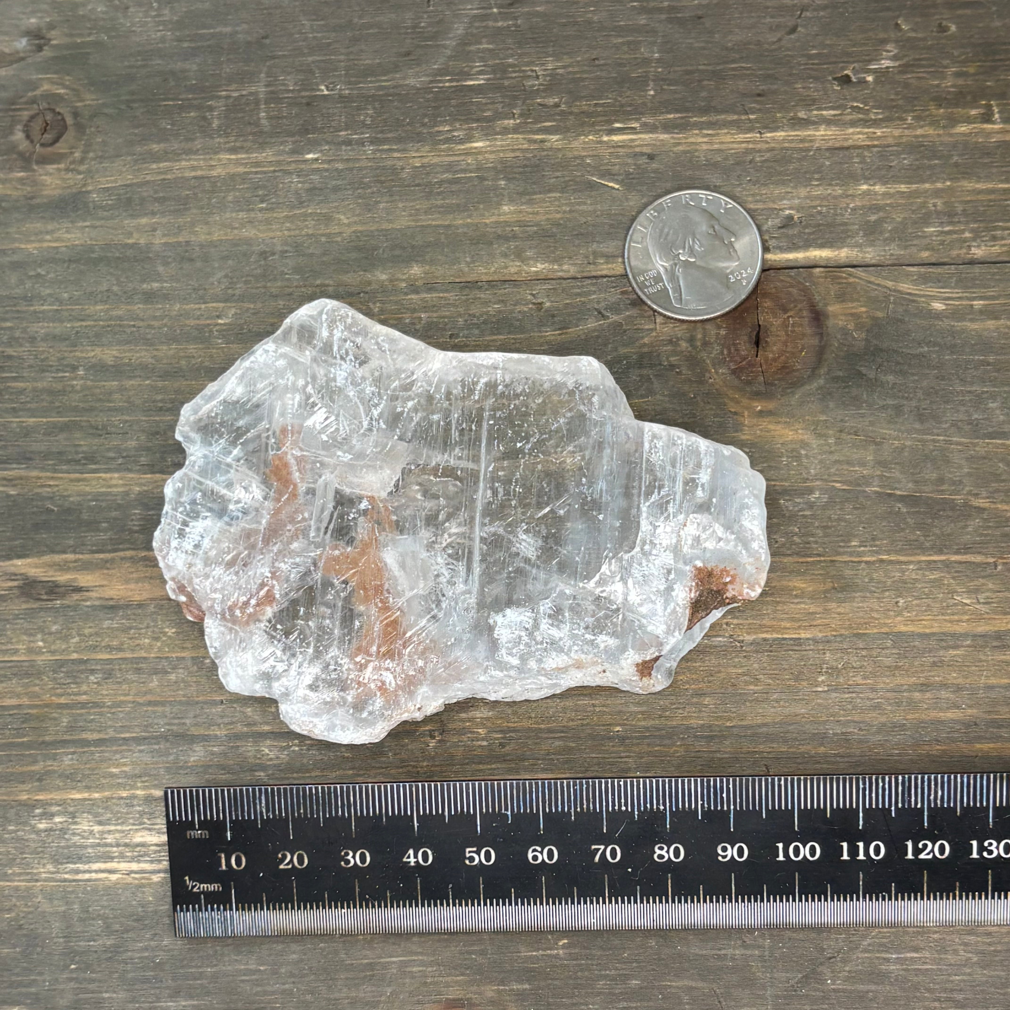 Clear Selenite Natural Form - 048)