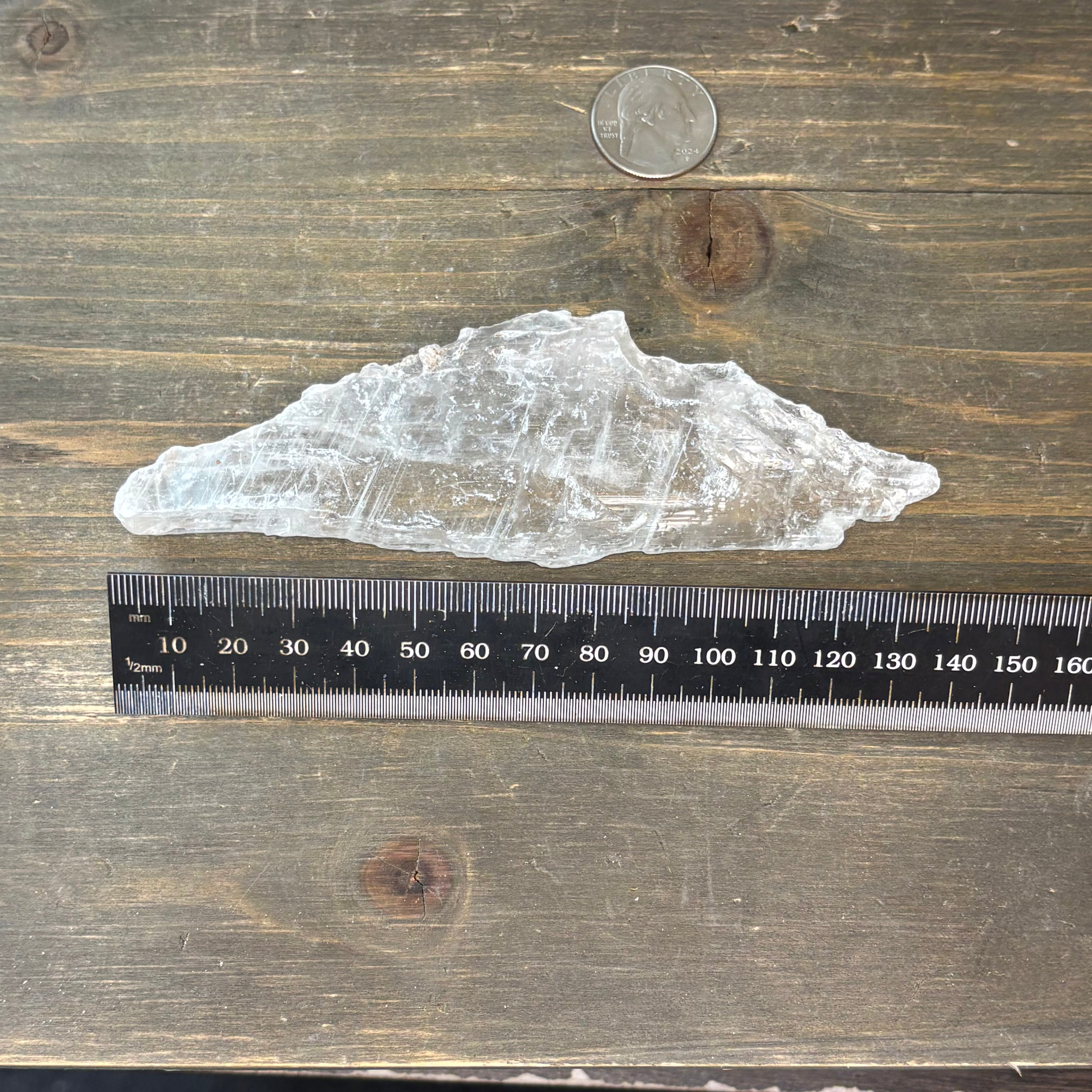 Clear Selenite Natural Form - 049