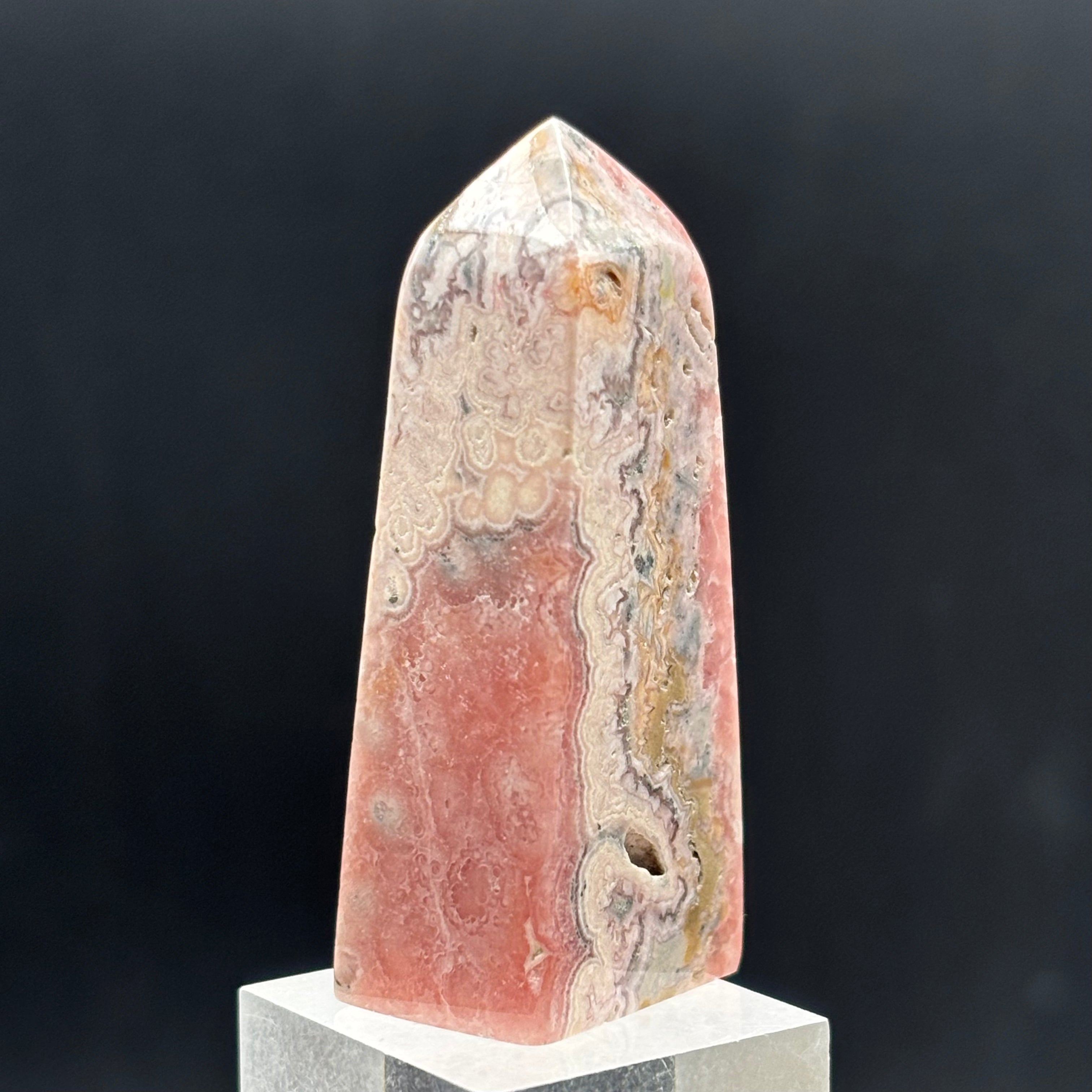 Rhodochrosite Polished Tower - 017