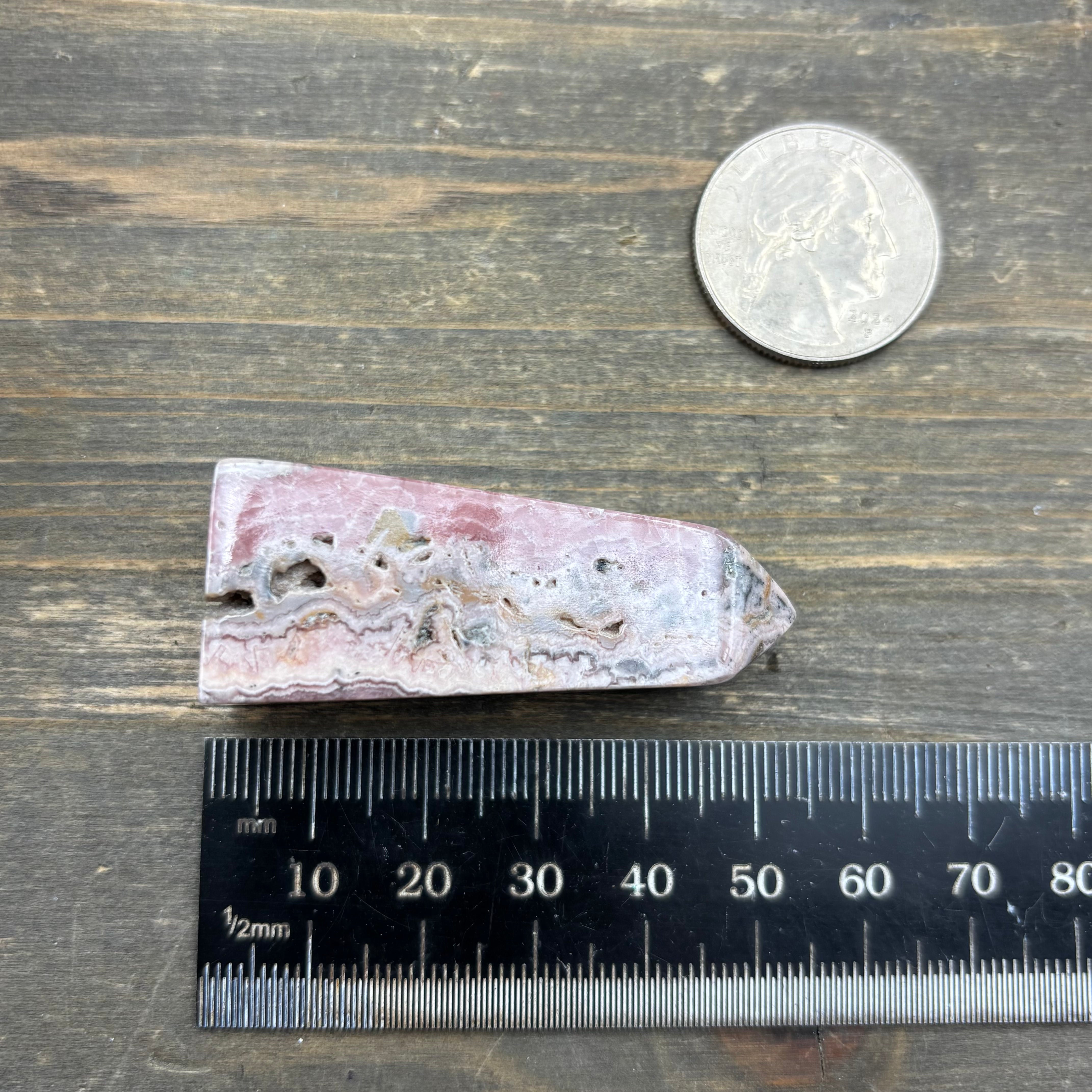 Rhodochrosite Polished Tower - 017