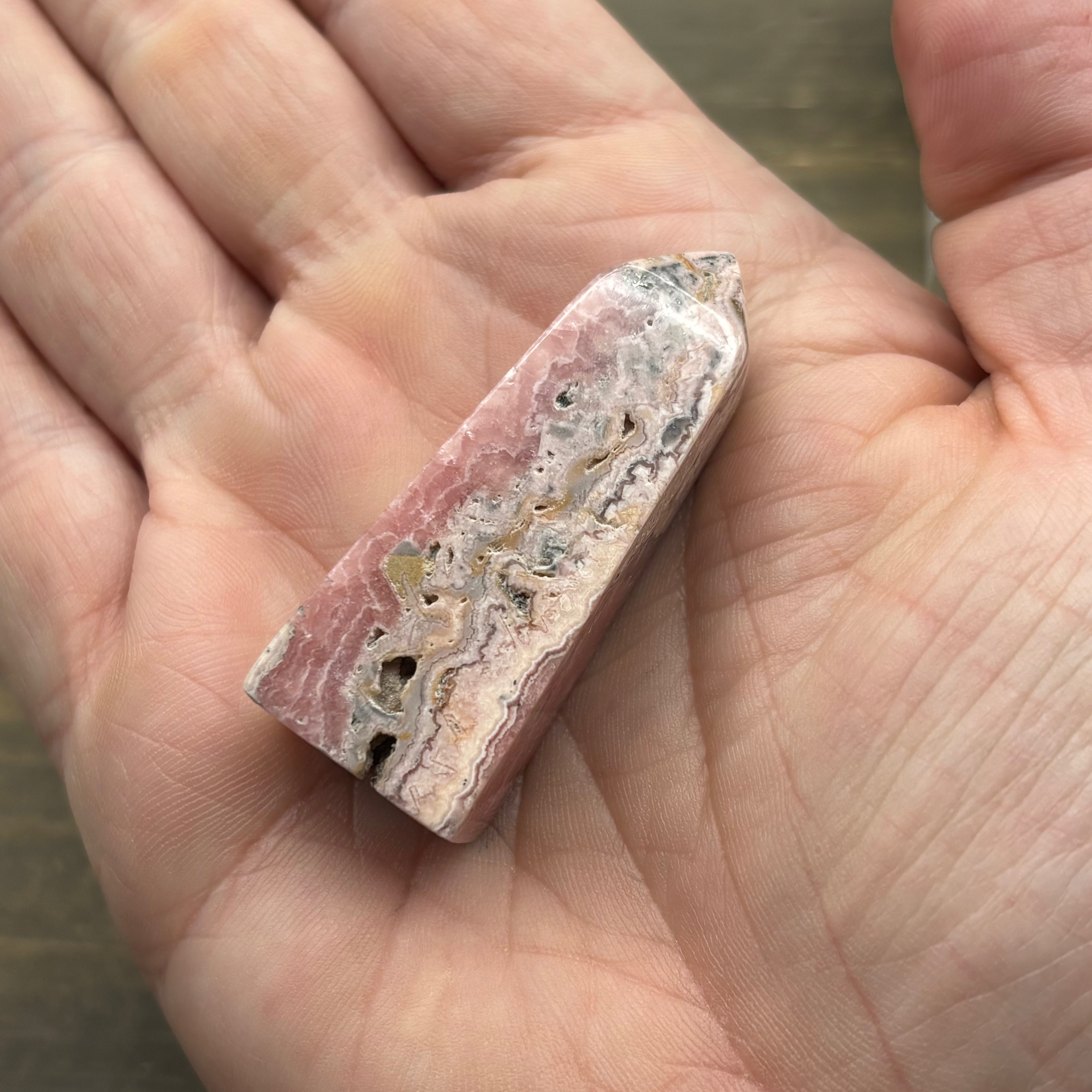 Rhodochrosite Polished Tower - 017