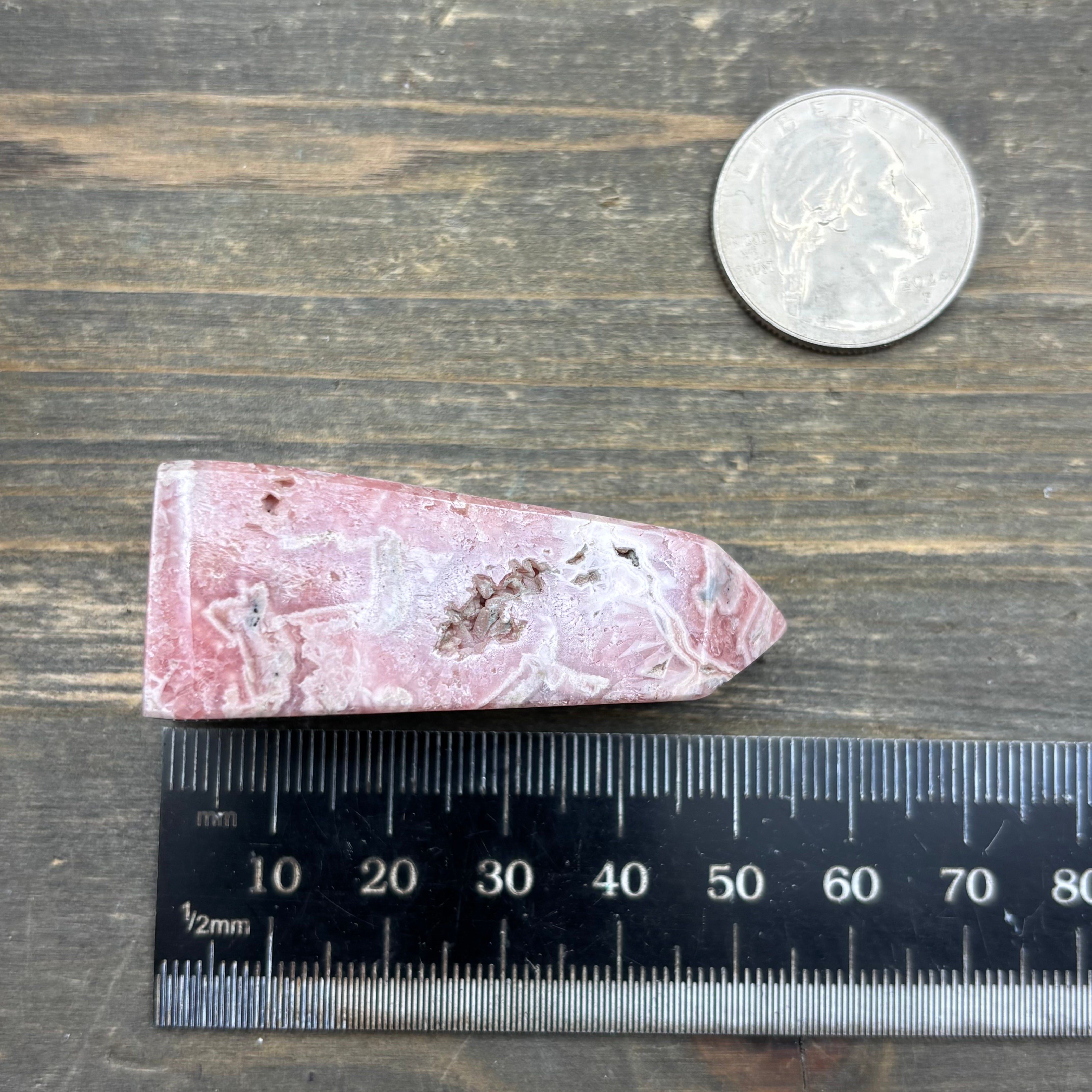 Rhodochrosite Polished Tower - 023