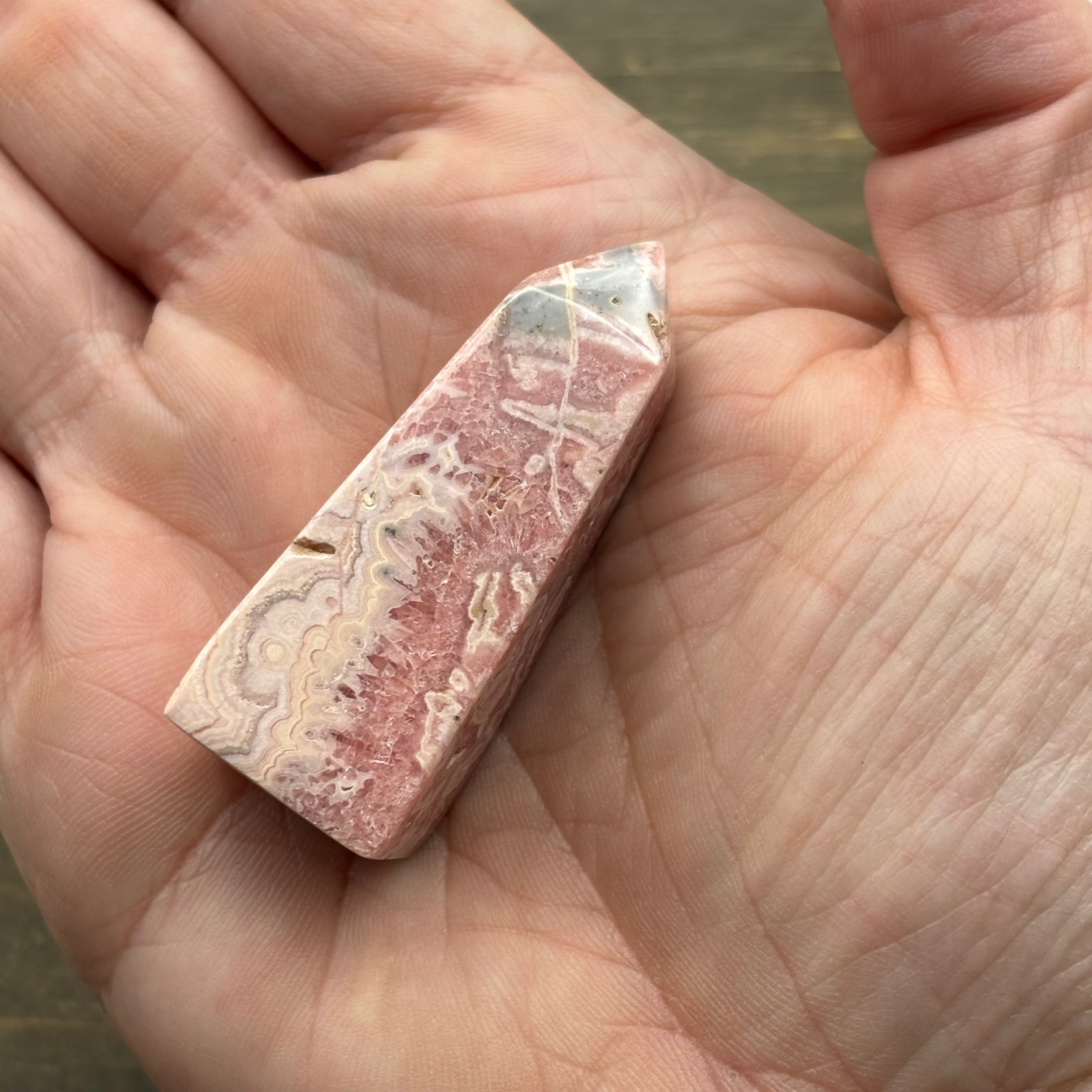 Rhodochrosite Polished Tower - 023