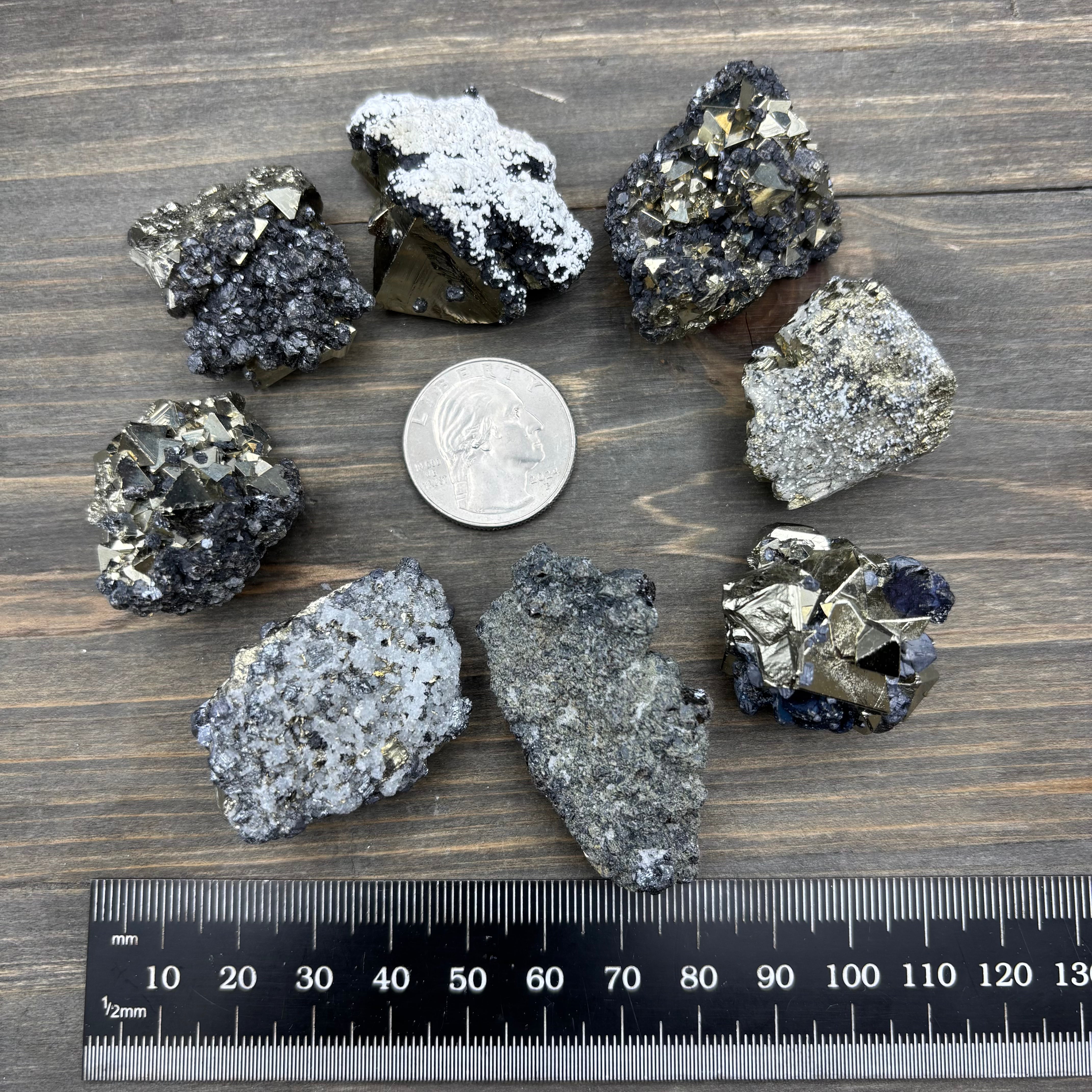 Crystalline Pyrite with Sphalerite