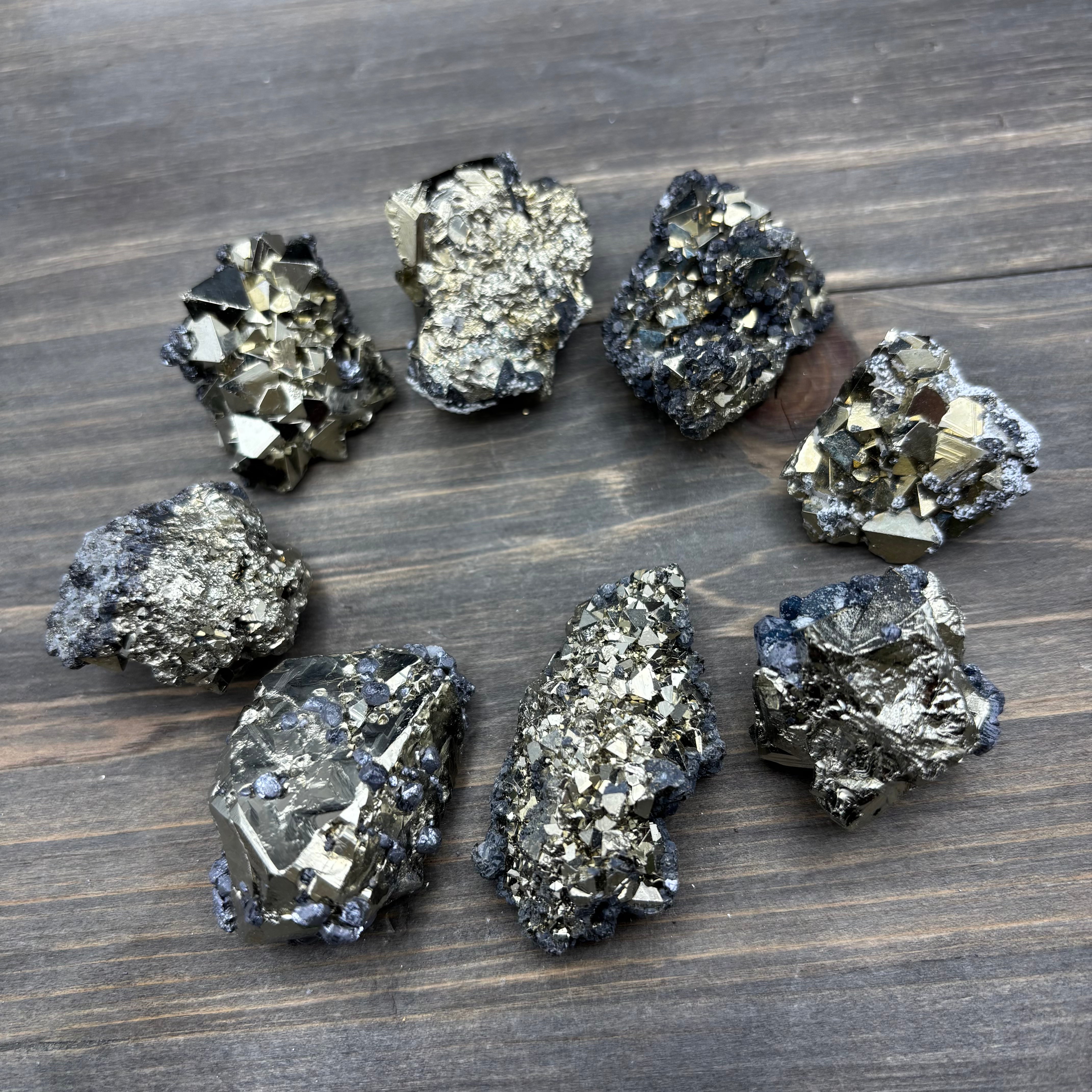 Crystalline Pyrite with Sphalerite