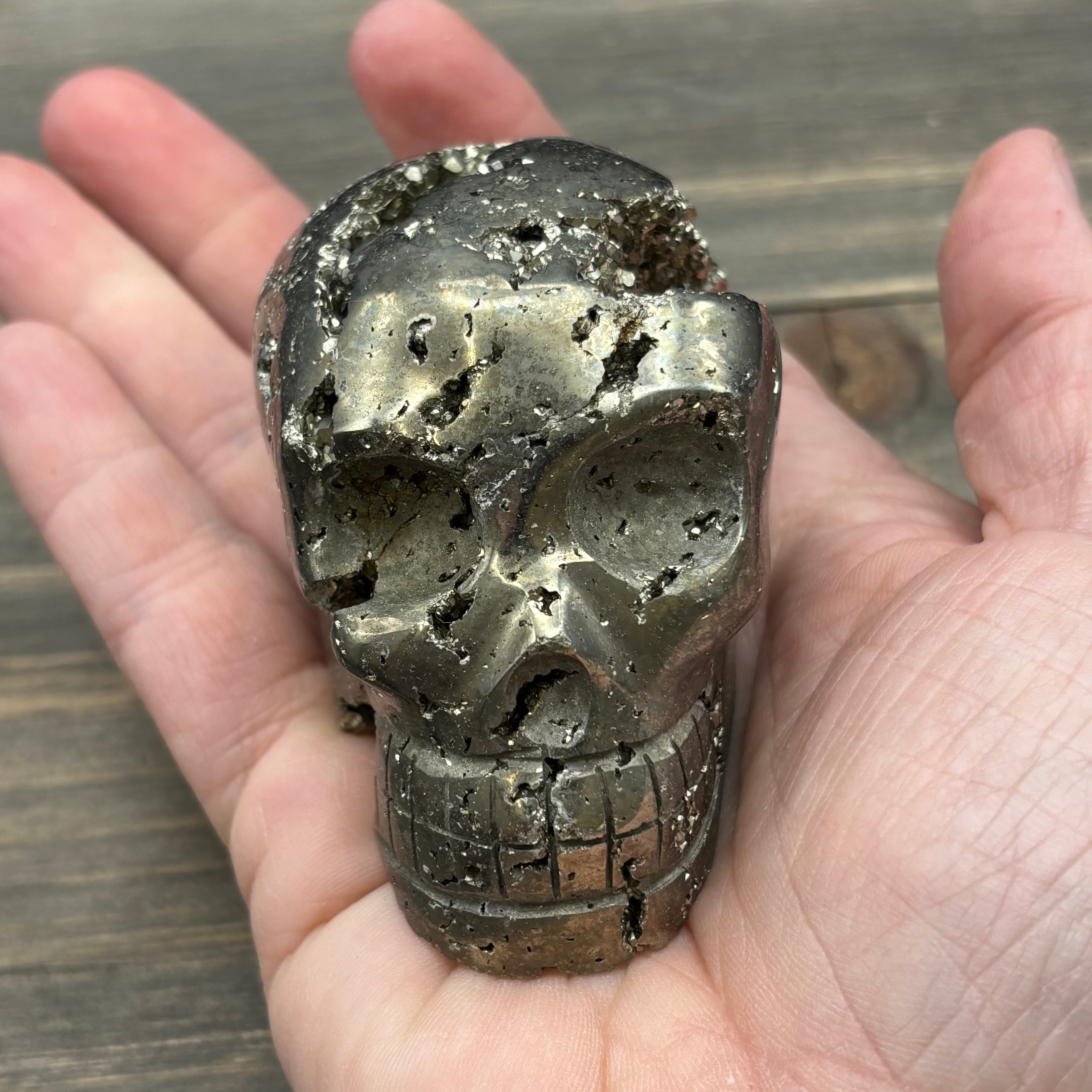 Pyrite Crystal Skull - 010