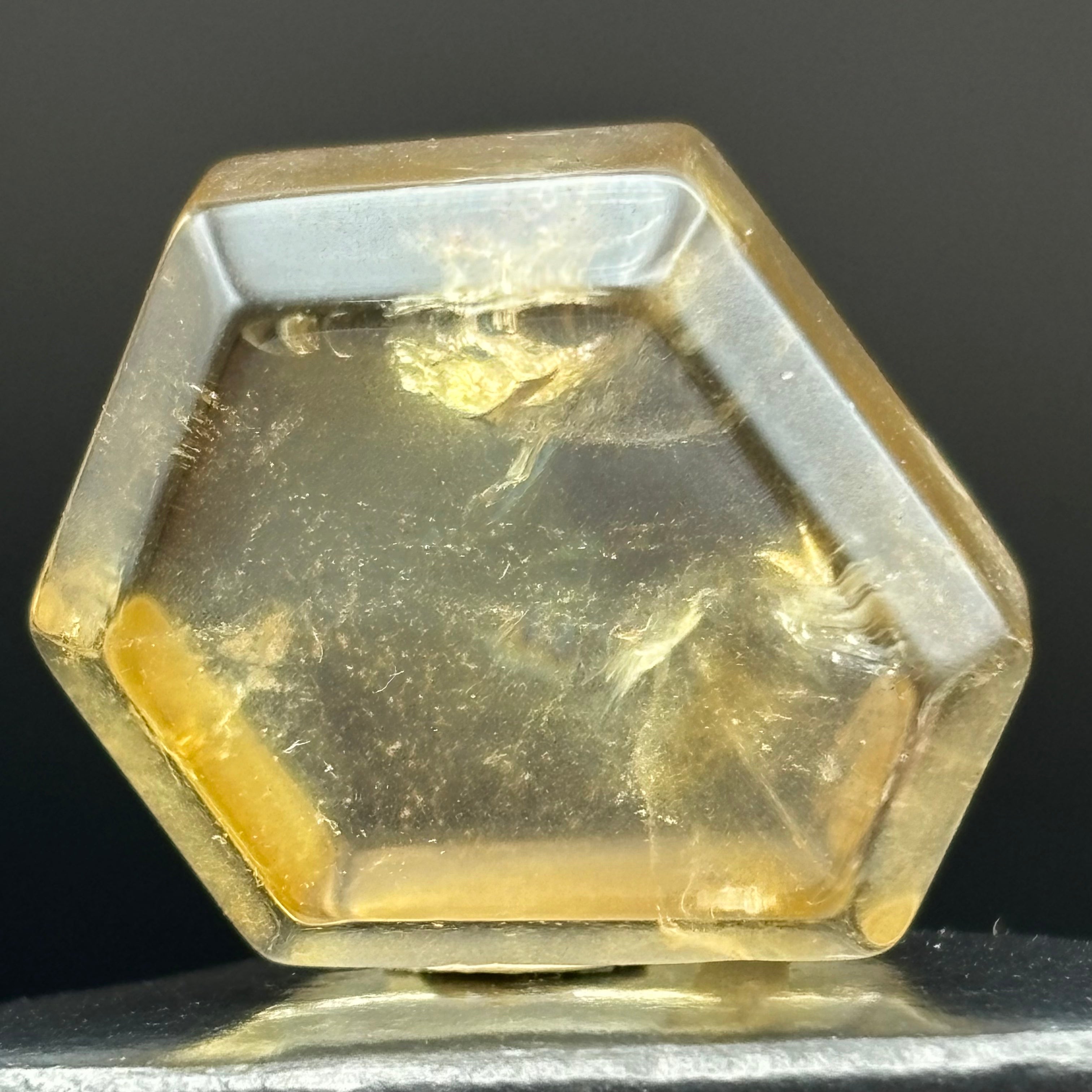 Citrine Crystal Cross-Section - 028