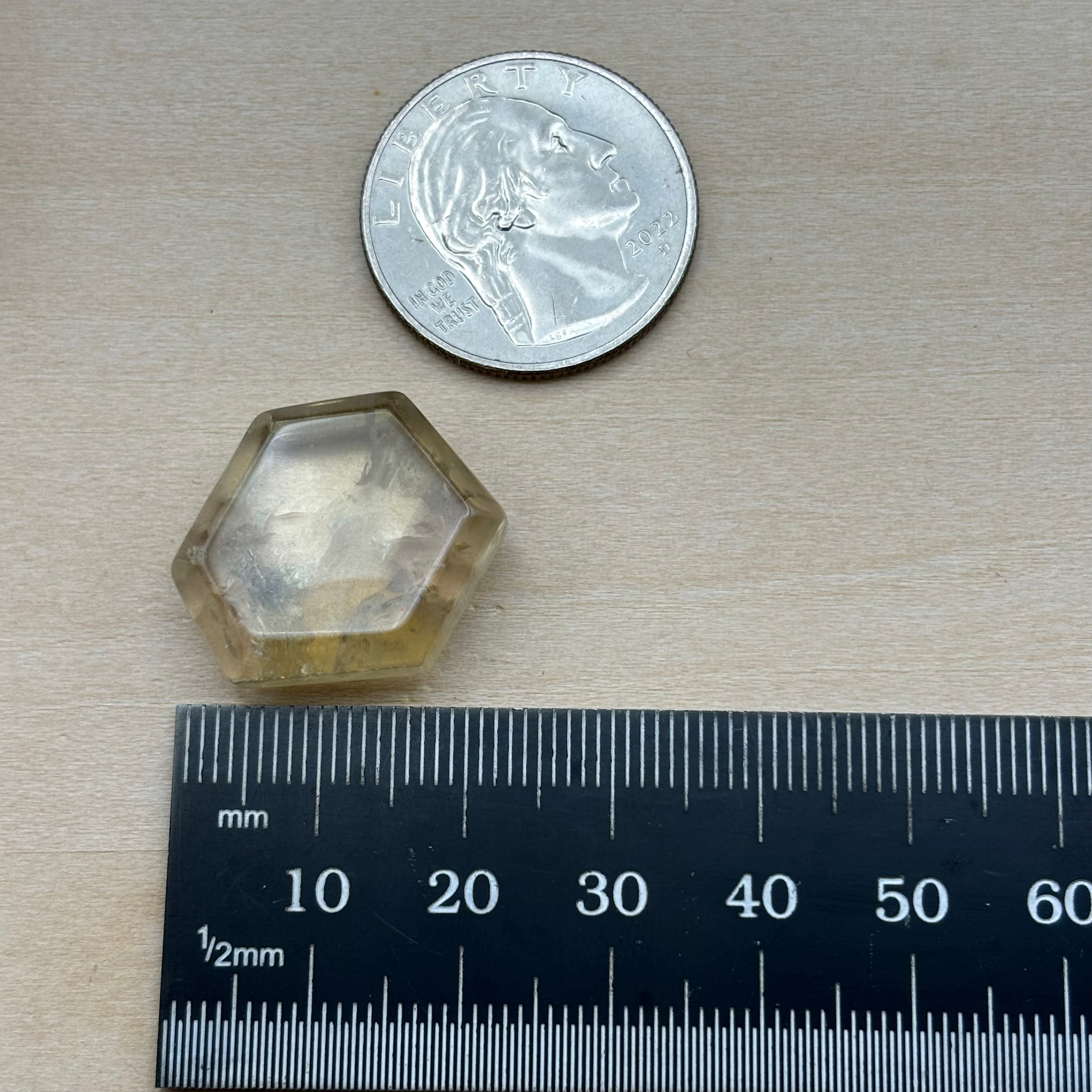 Citrine Crystal Cross-Section - 032