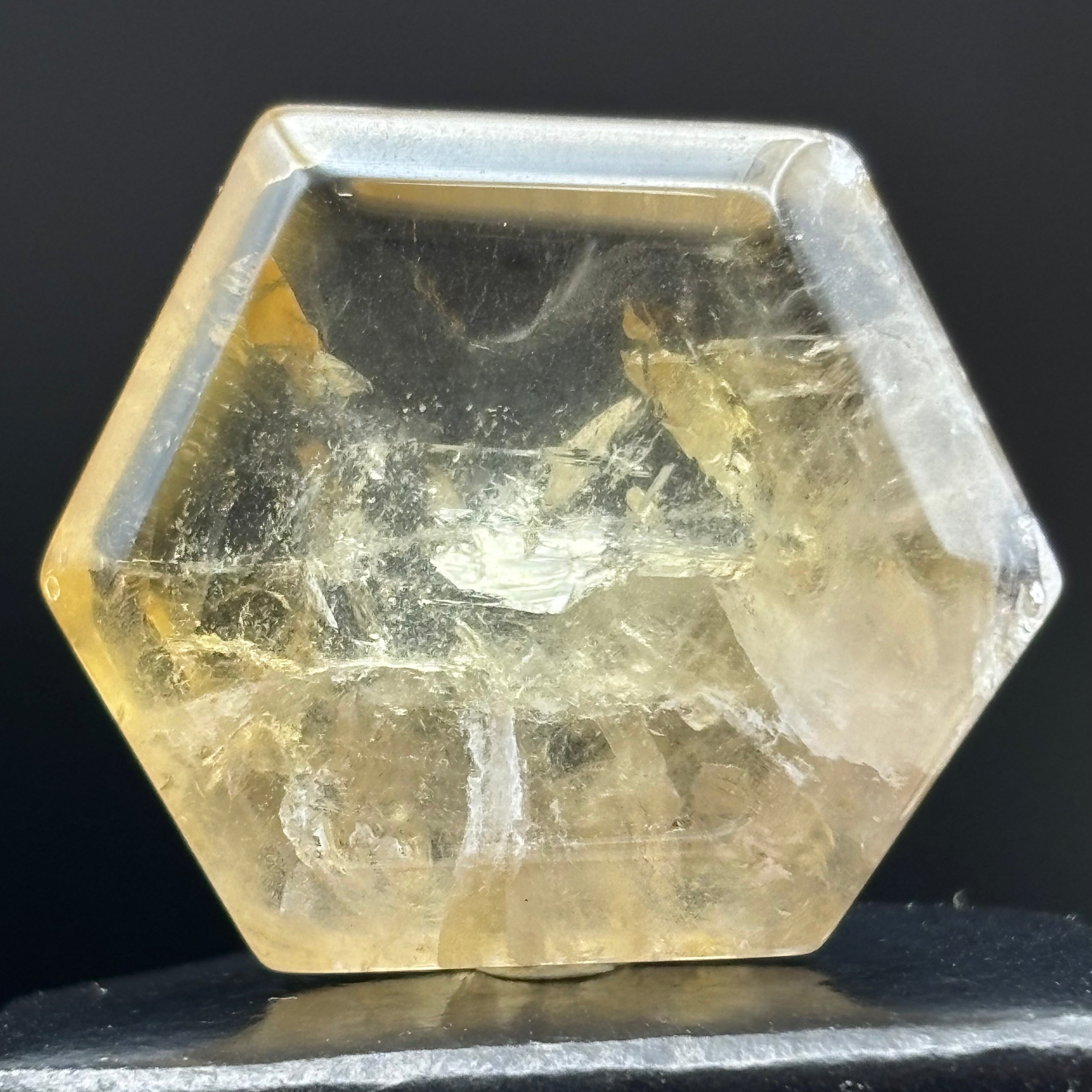 Citrine Crystal Cross-Section - 036