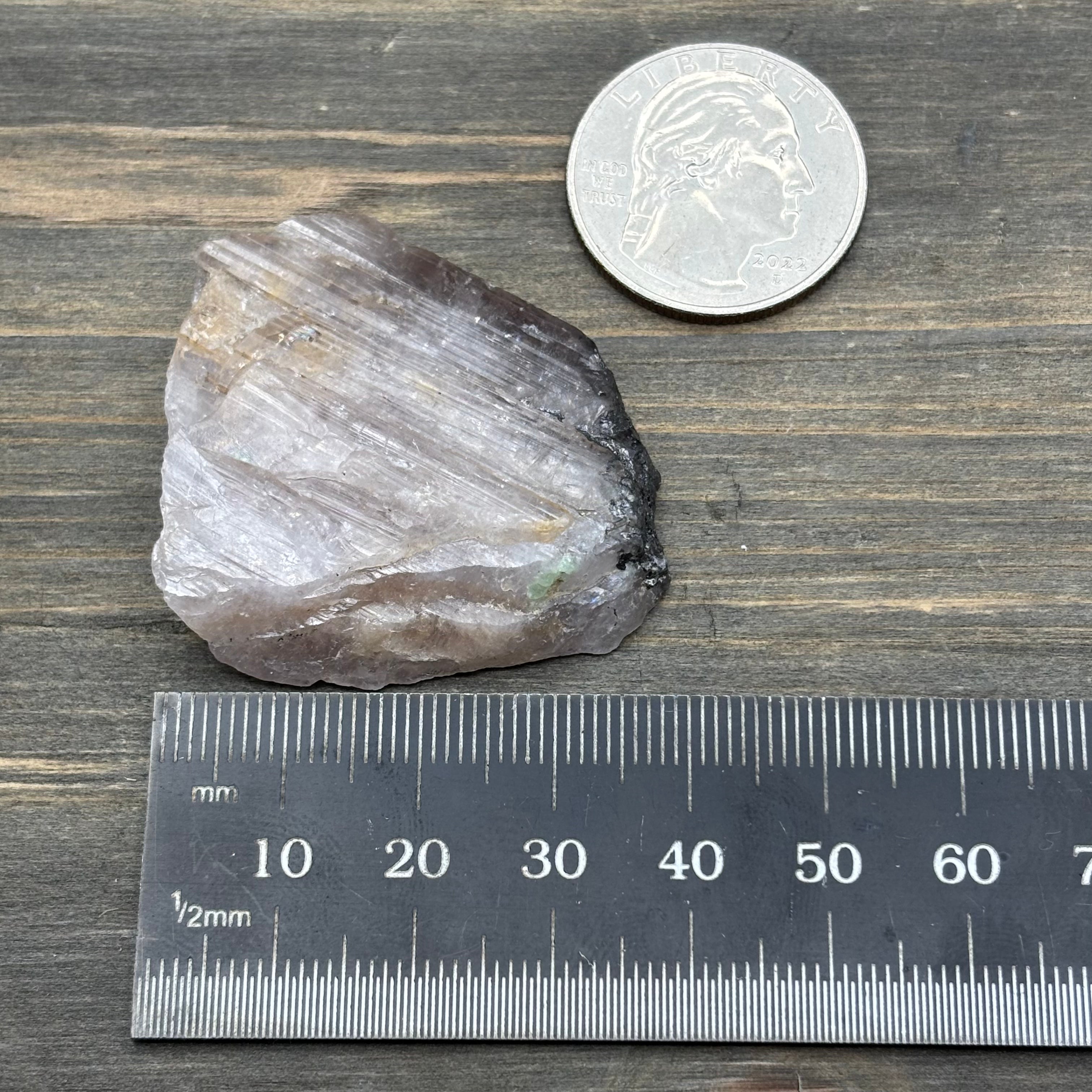 Fluorescent Mangano Axinite - 012